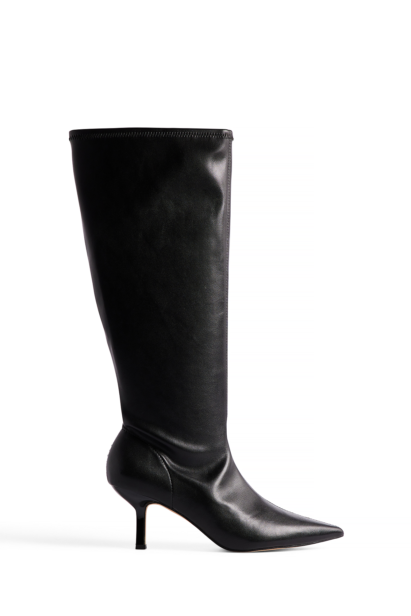 Knee High Low Heel Boots Black NA-KD