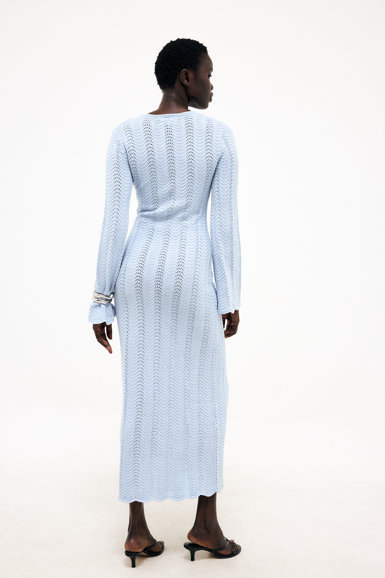 Knitted Midi Dress Navy | NA-KD