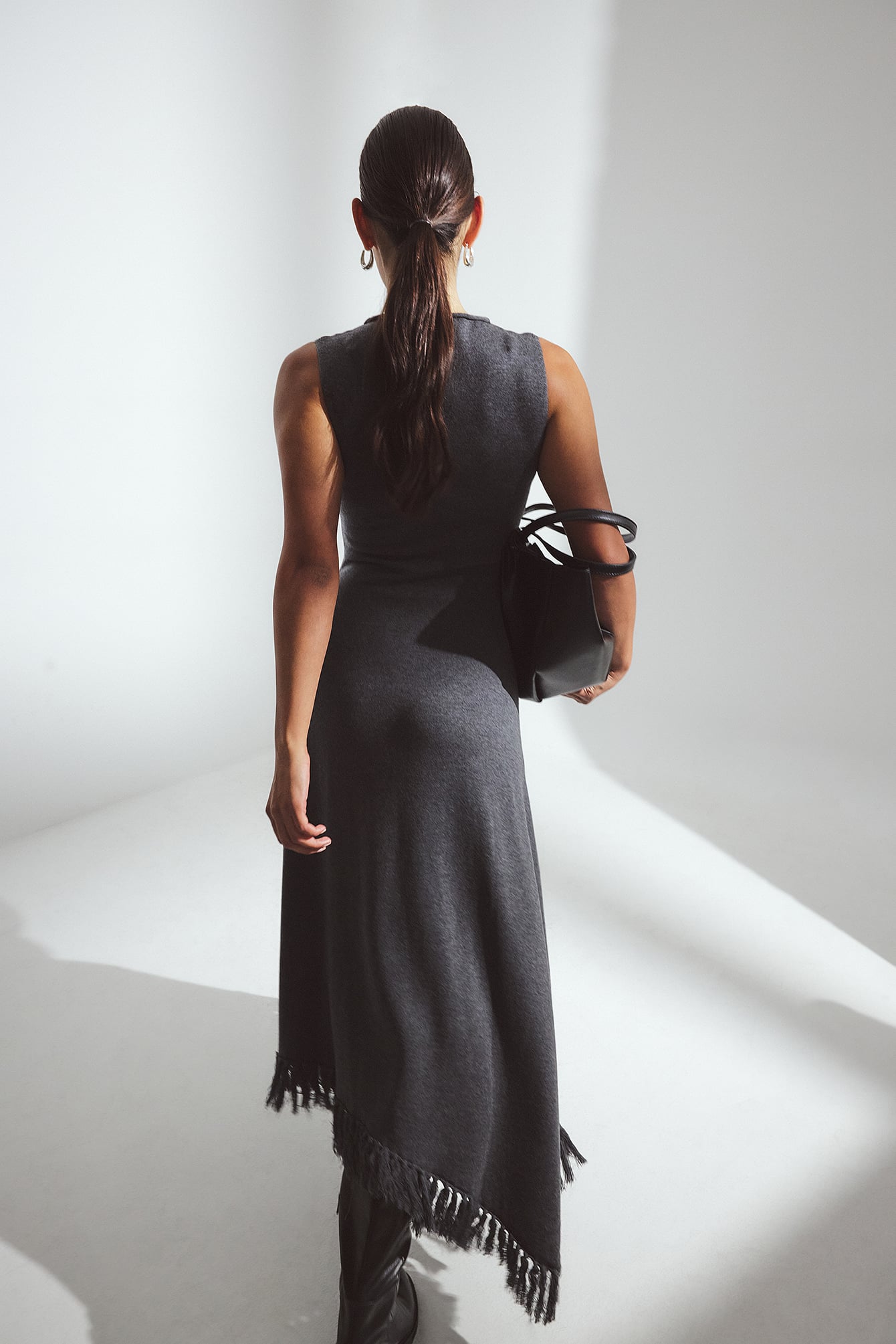 Womens Grey Knitted Dresses | NA-KD Womens Grey Knitted Dresses | NA-KD
