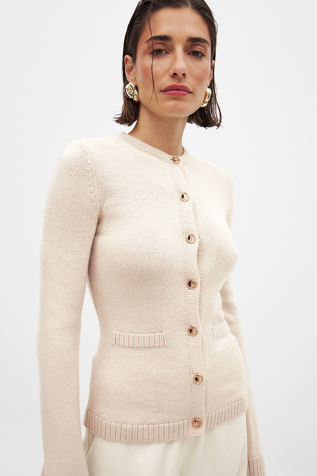 NA-KD Mesh Cardigan Maglione Cardigan Donna NA-KD Mesh Cardigan Maglione Cardigan Donna