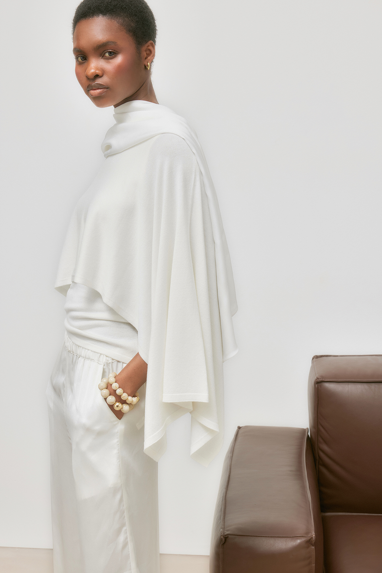 Capa de punto - Knitted Tops - Offwhite - S - NA-KD / NAKD