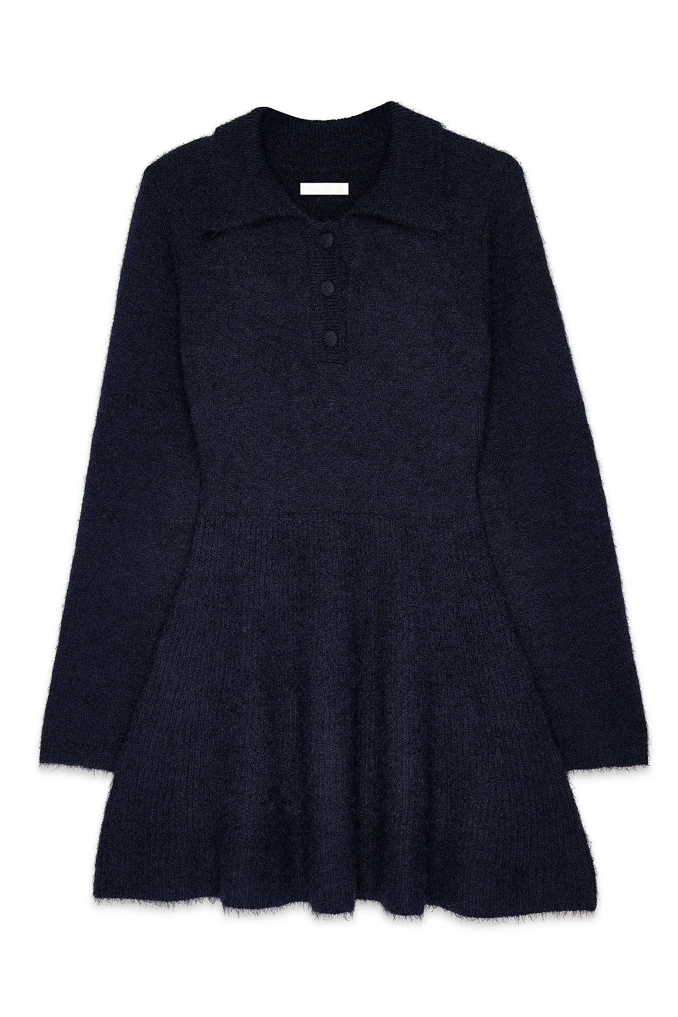 Knitted Sculptural Mini Dress Burgundy | NA-KD
