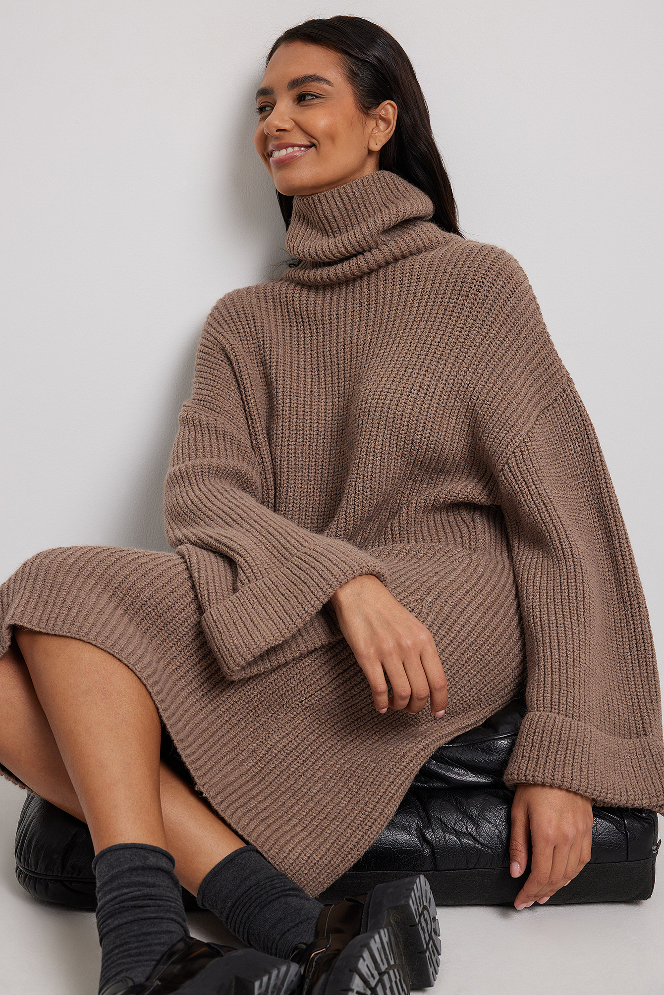 Womens Brown Long Sweaters | na-kd.com