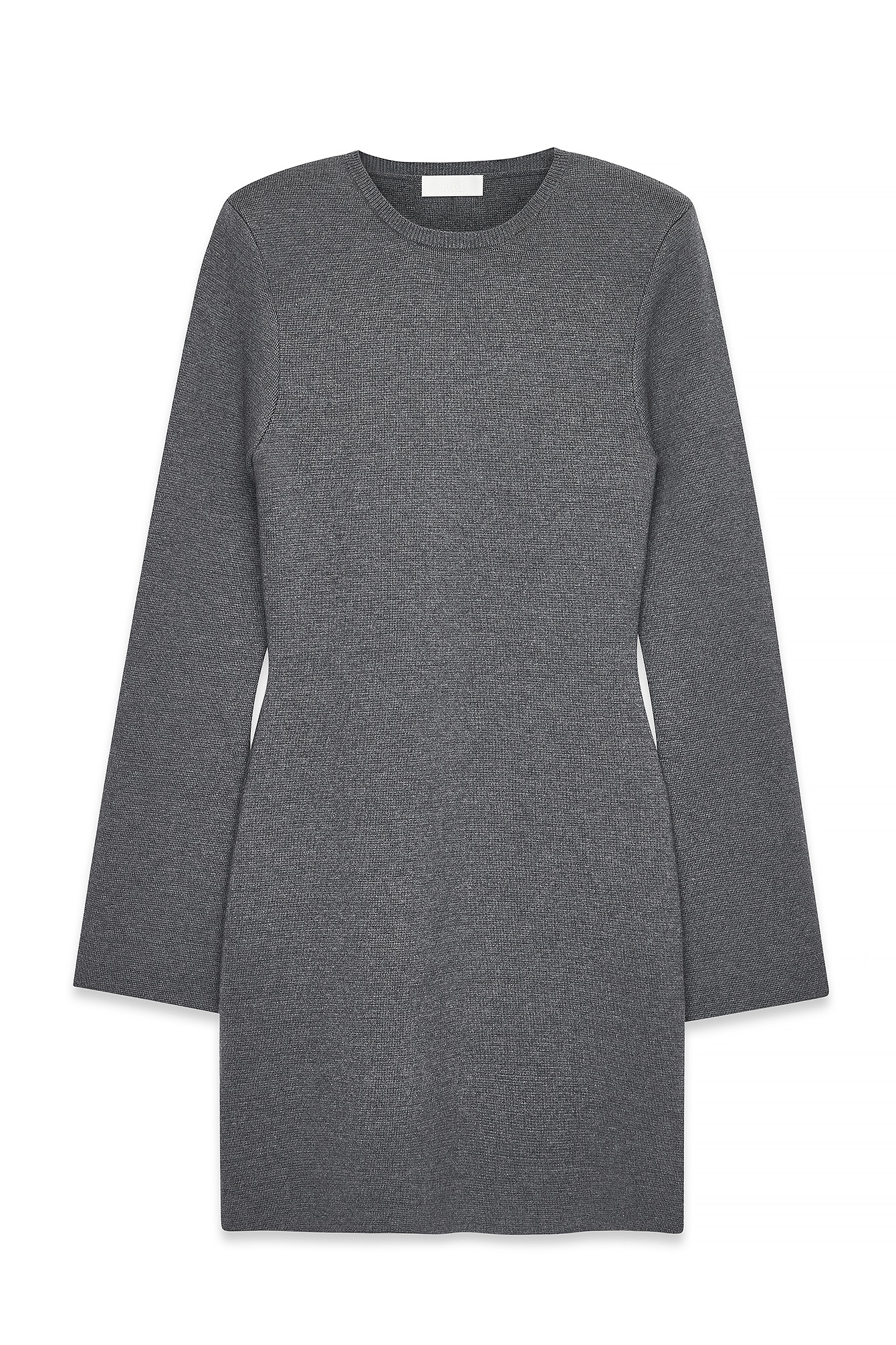 Grey Robe courte en maille à épaulettes