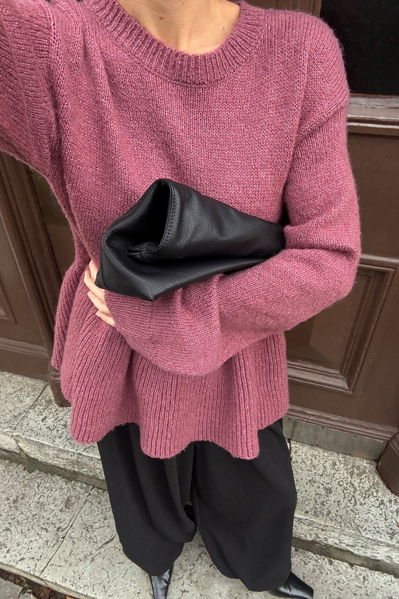 NA-KD Gebreide peplum trui - Gebreide Truien - Paars - XS - NA-KD / NAKD