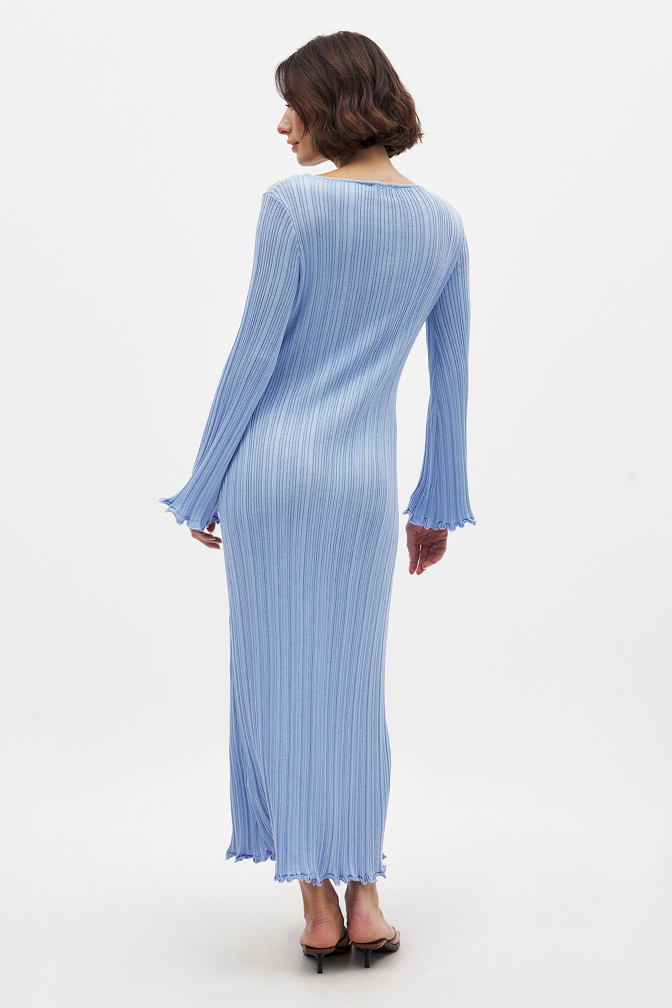 Fine Knitted Maxi Dress Beige | NA-KD Fine Knitted Maxi Dress Beige | NA-KD