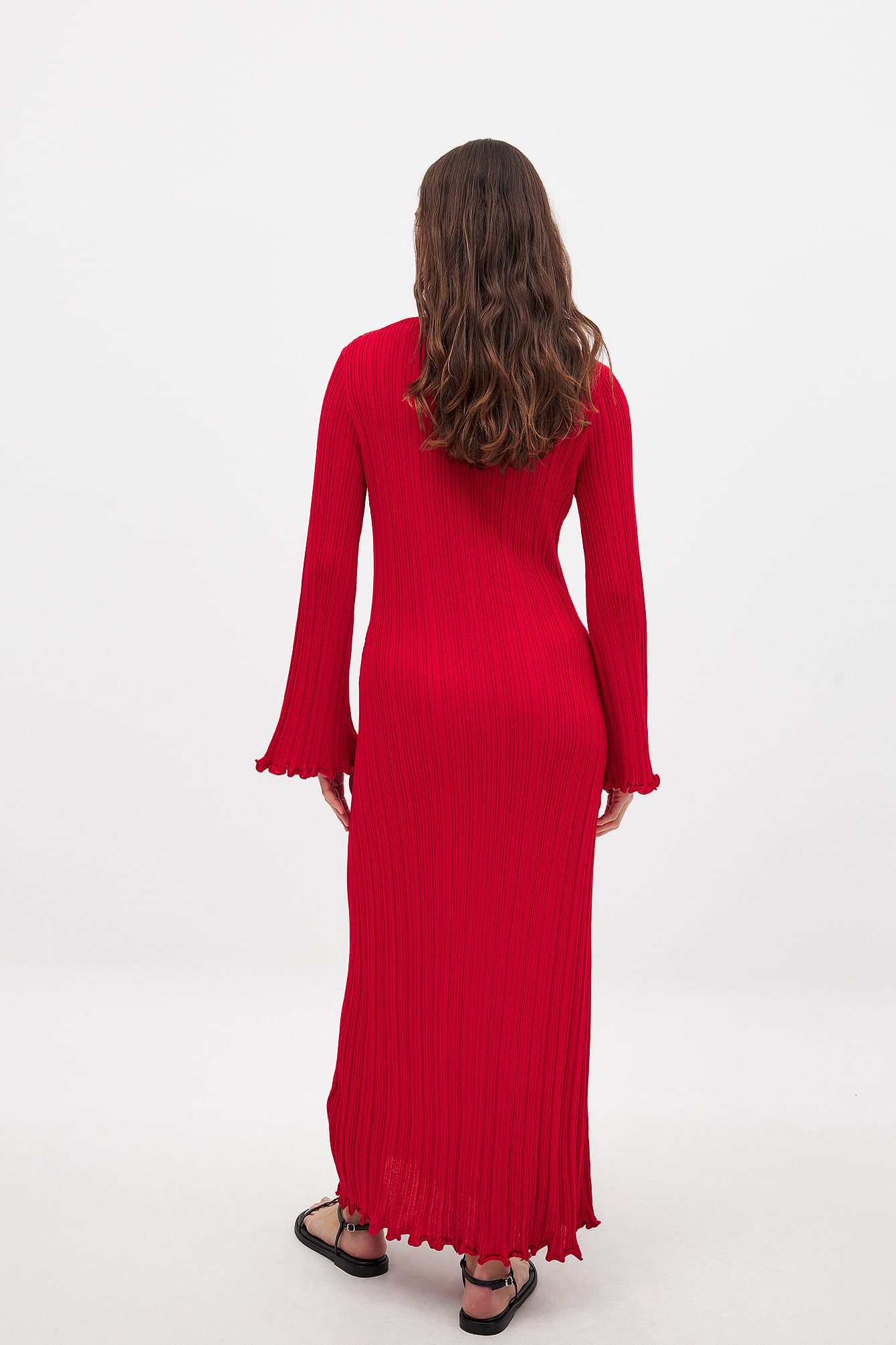 open lace back dress Pleated Midi Dress – Elie Tahari main image 0