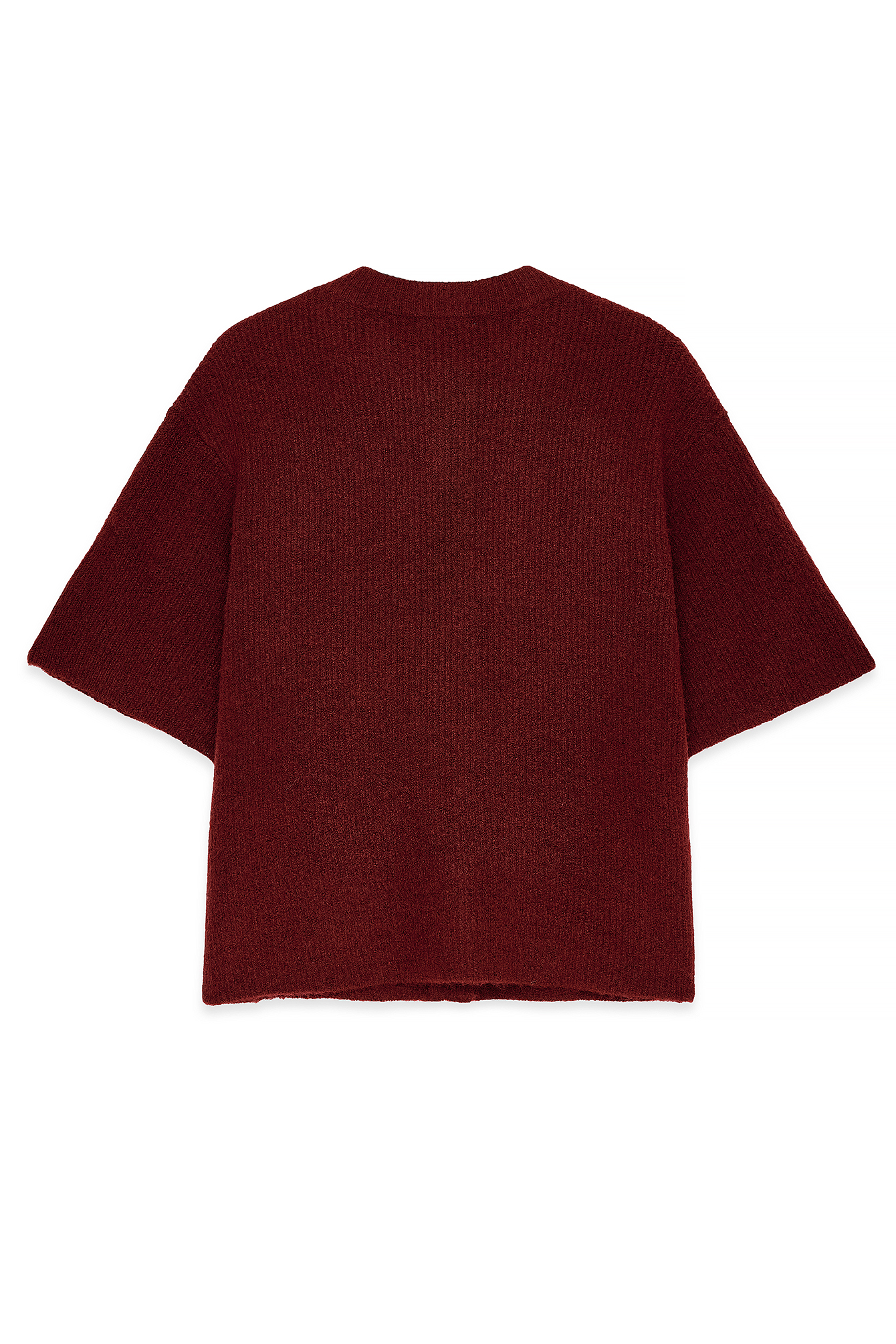 Knitted Short Sleeve Sweater Offwhite | NA-KD