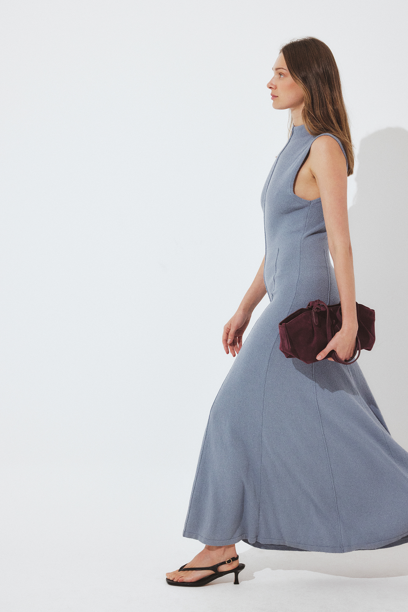 Womens Blue Knitted Dresses | NA-KD