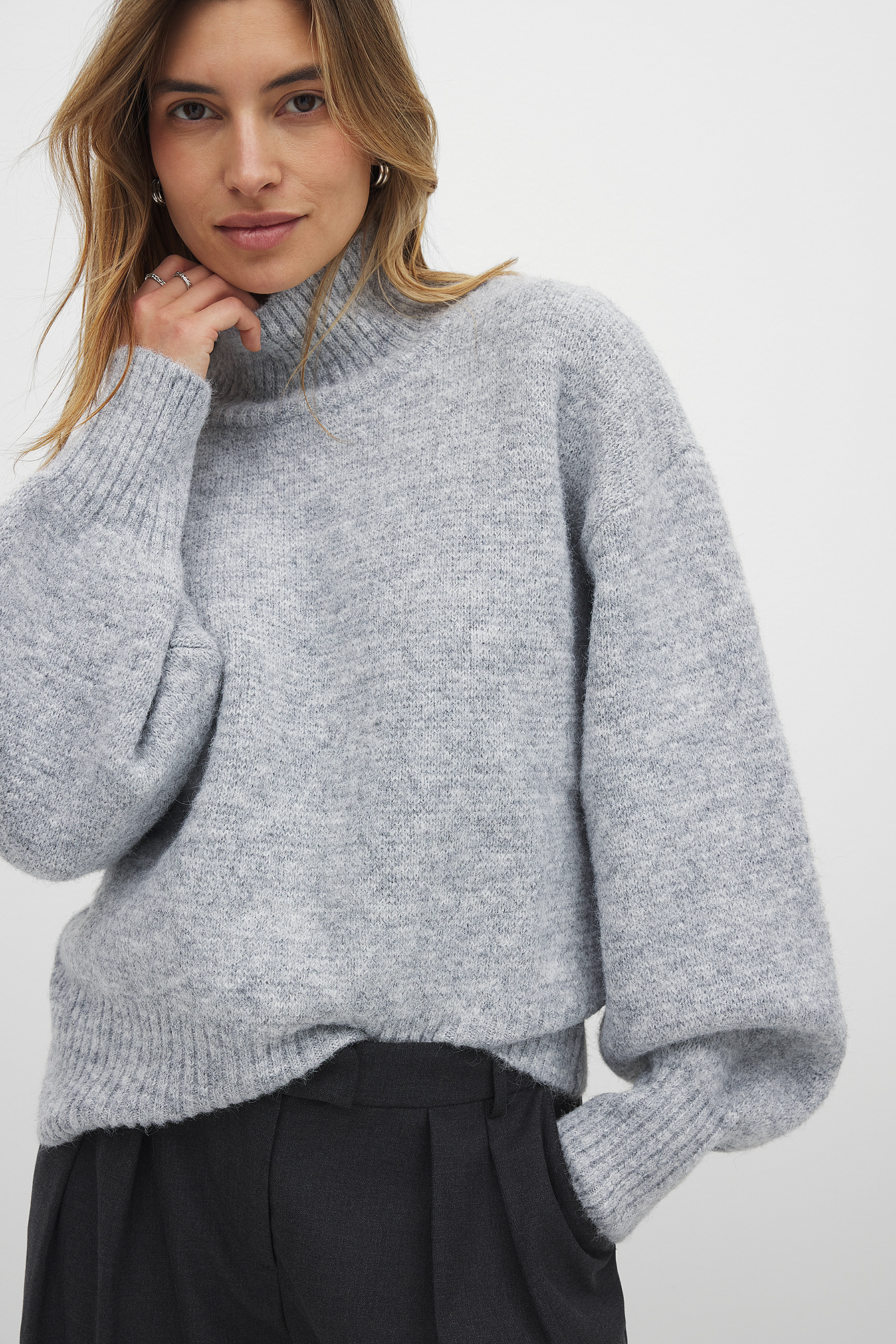 Knitted Turtle Neck Sweater
