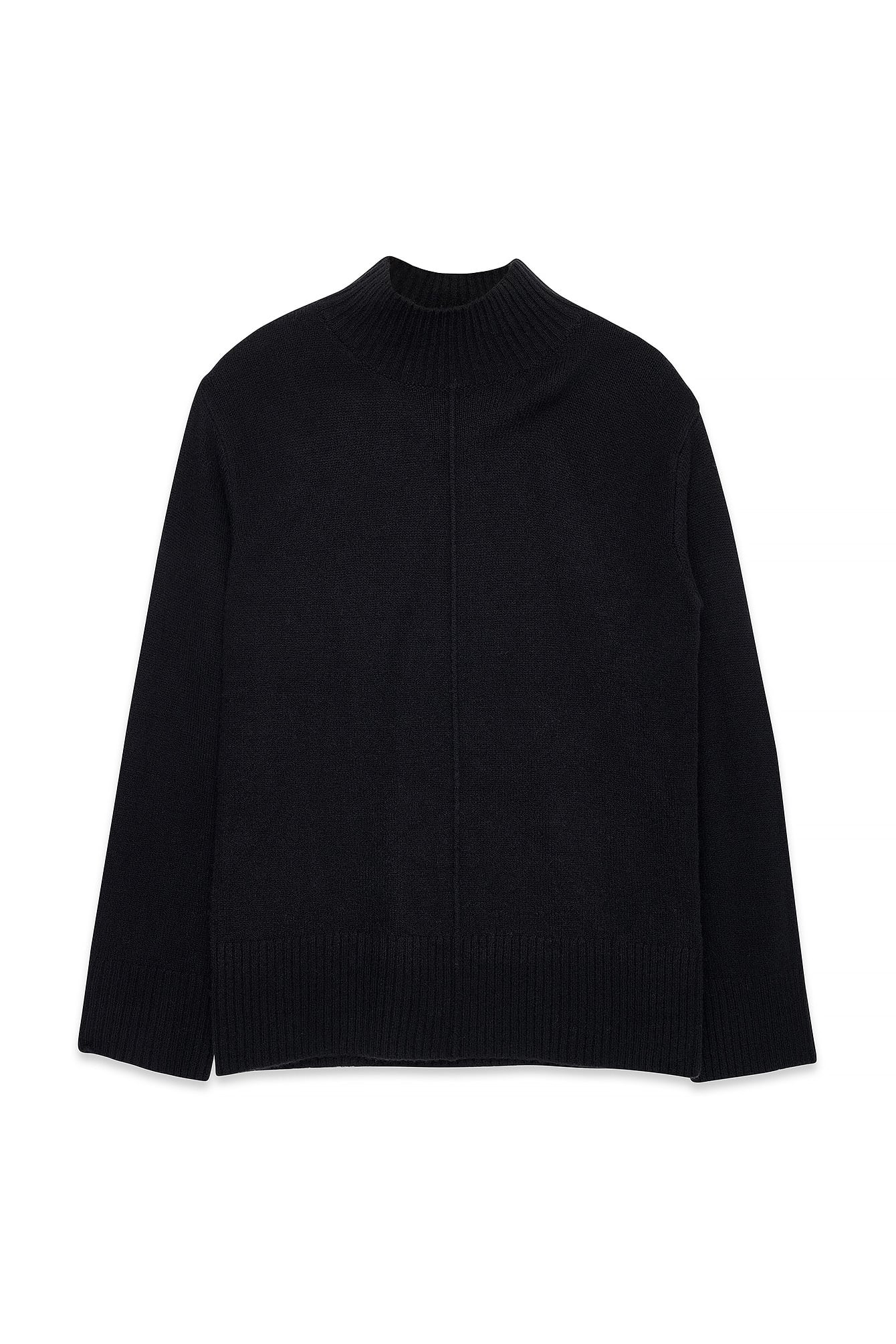 Oversized Knitted Turtle Neck Sweater Burgundy | NA-KD