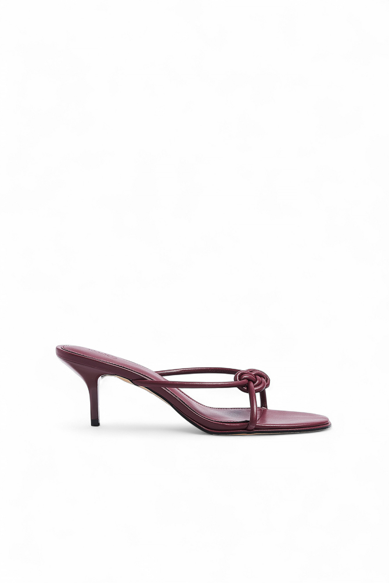 Burgundy Knot Detail Heels