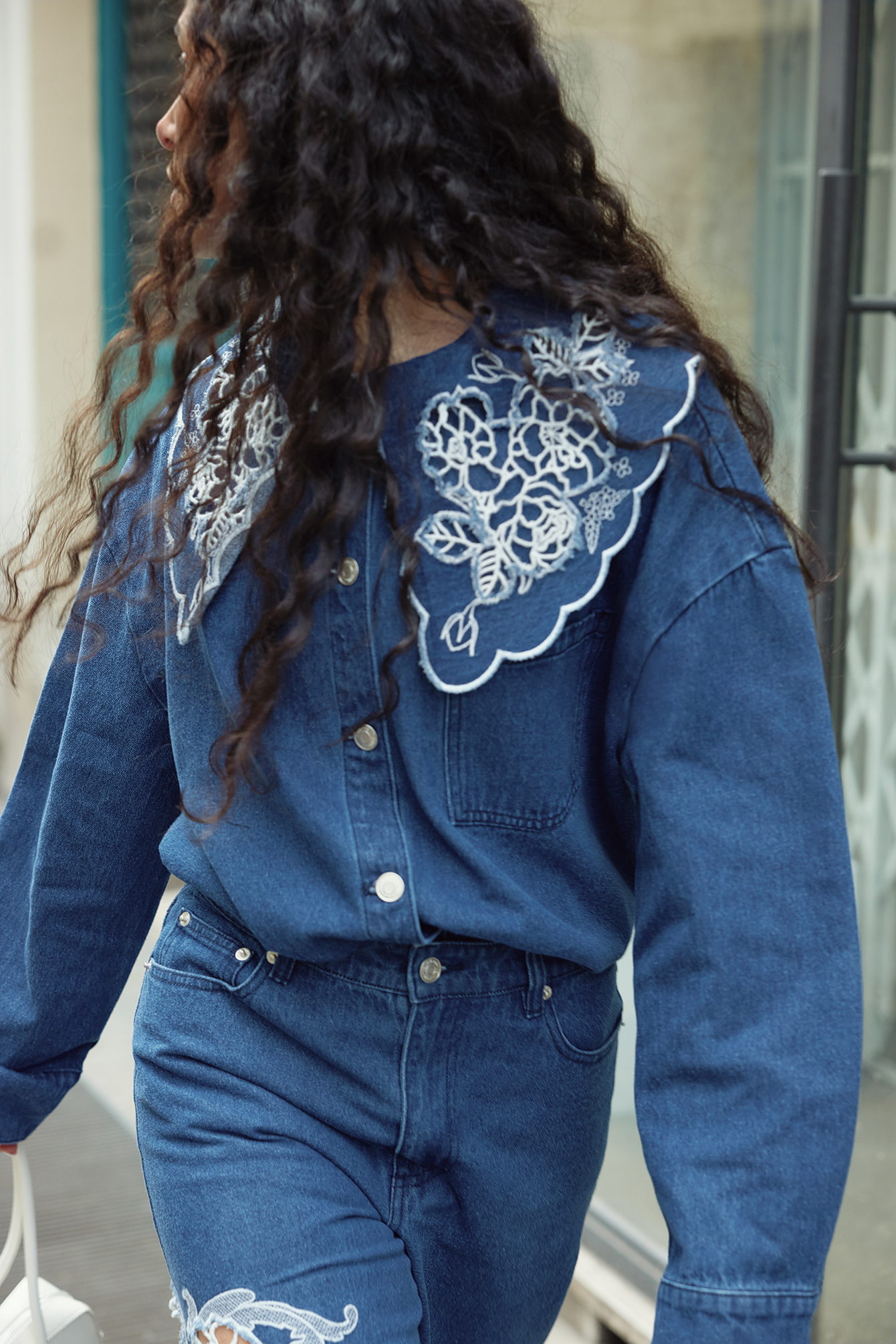 クラネ 21AW LACE UP DENIM TOPS チュニック 長袖 2 Zimmermann Devi Denim Lace-Up Tunic Dress - Bergdorf Goodman