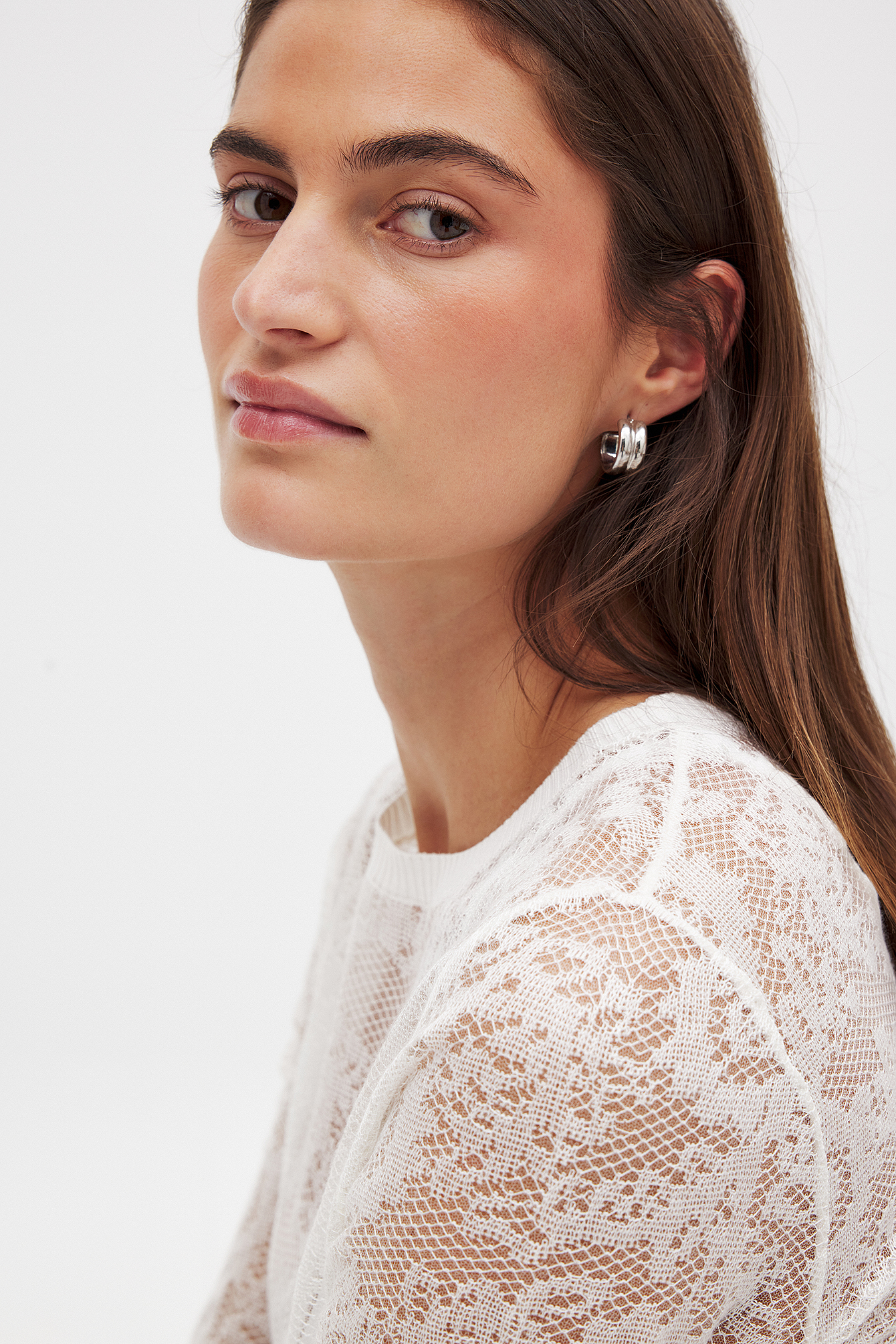 Lace Detail Knit Top