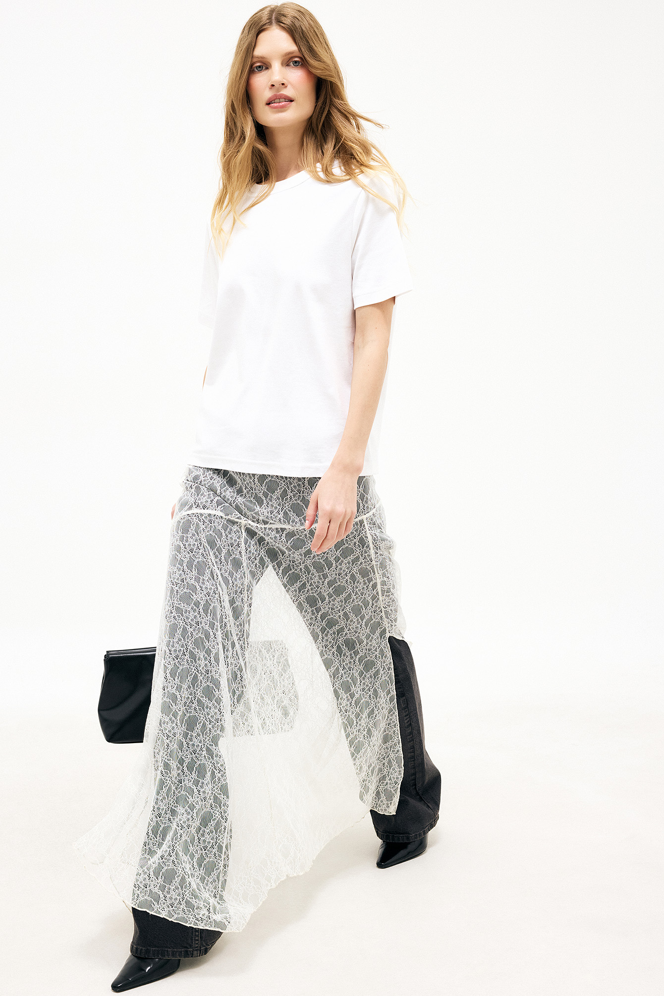Maxifalda de encaje - Faldas largas - Offwhite - XS - NA-KD / NAKD