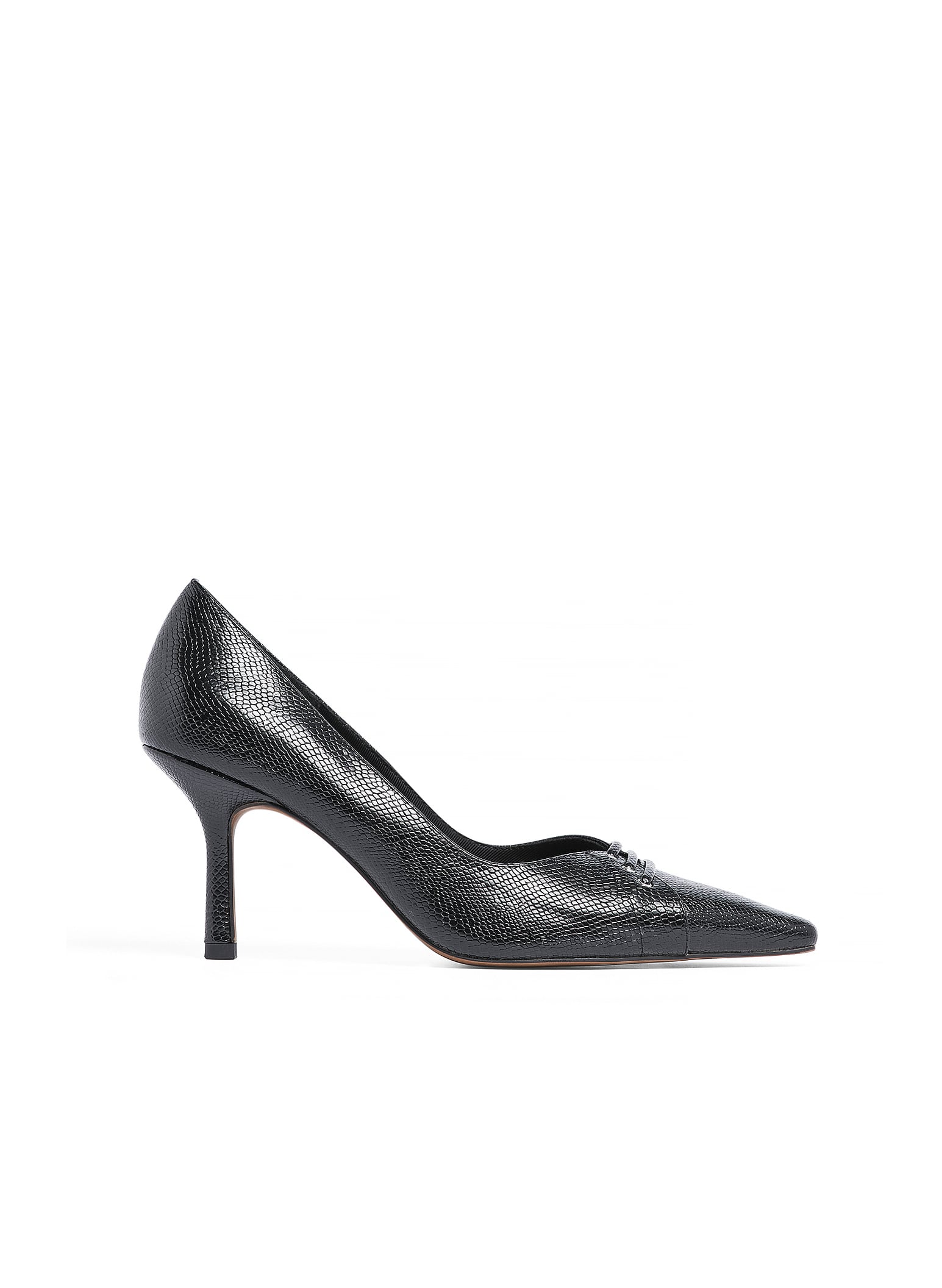 Lacing Detail Slingback Heels - New Years Eve Shoes - Black - EU 36 - NA-KD / NAKD