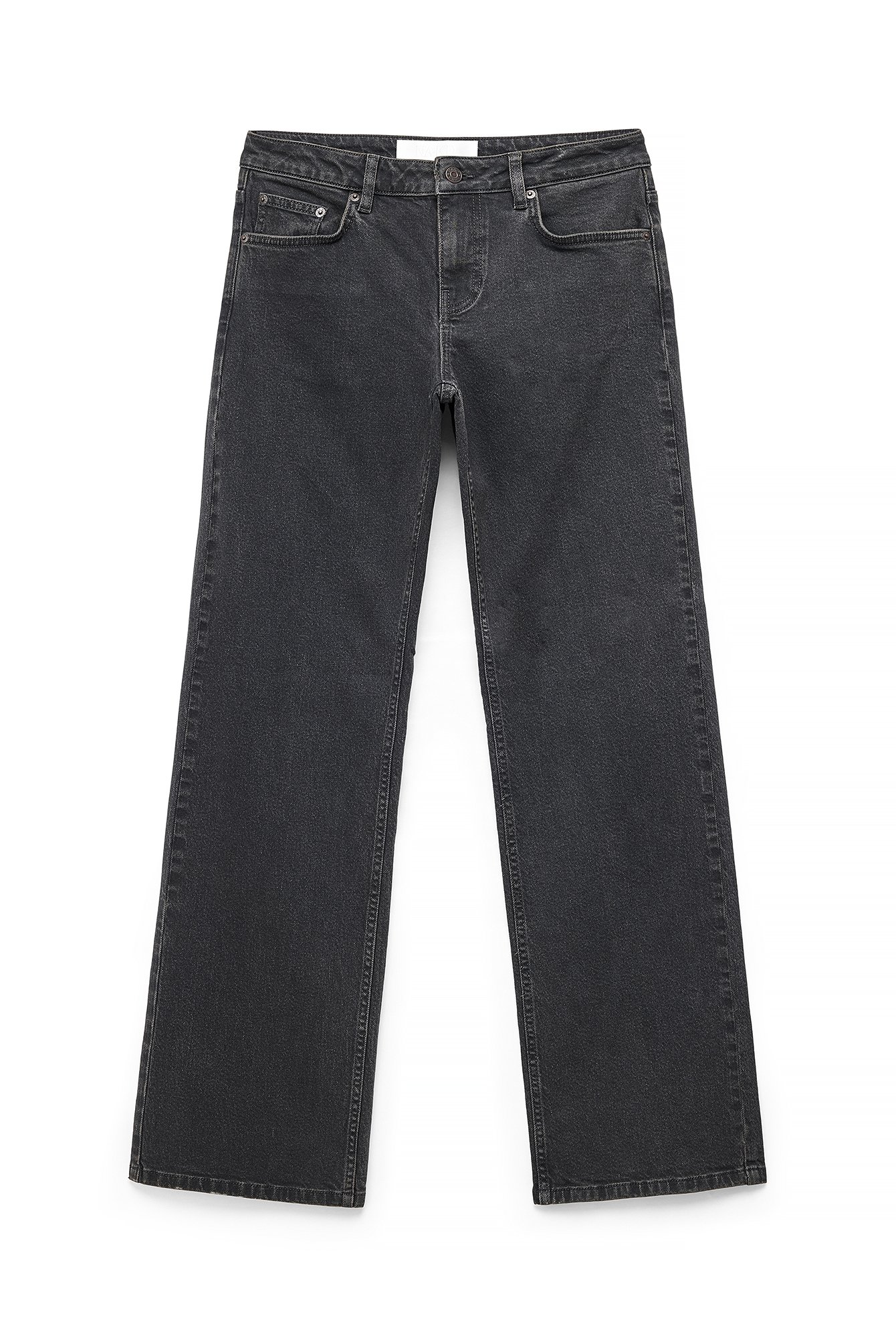 Dark Grey Lane Low Waist Jeans