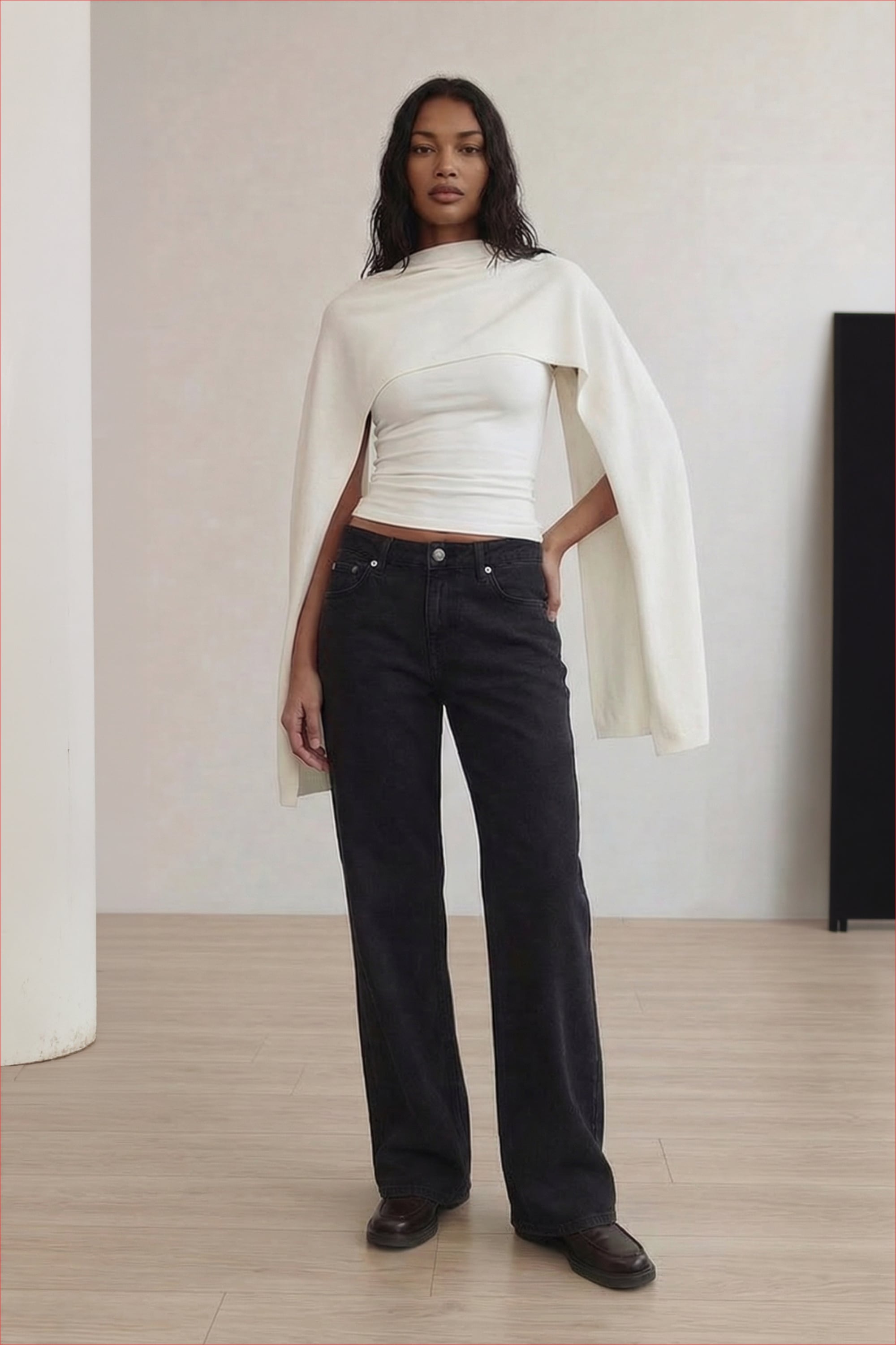 Lane vaqueros de talle bajo - Low Waist Jeans - Black - EU 34 - NA-KD / NAKD
