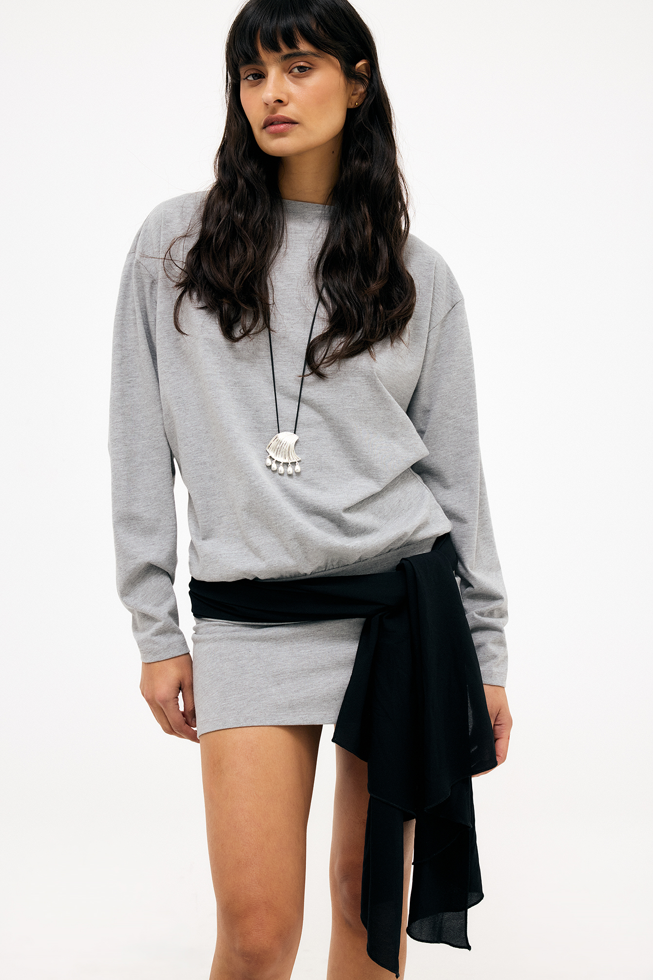 Layering Dress - Everyday Dresses - Grey - XS - NA-KD / NAKD