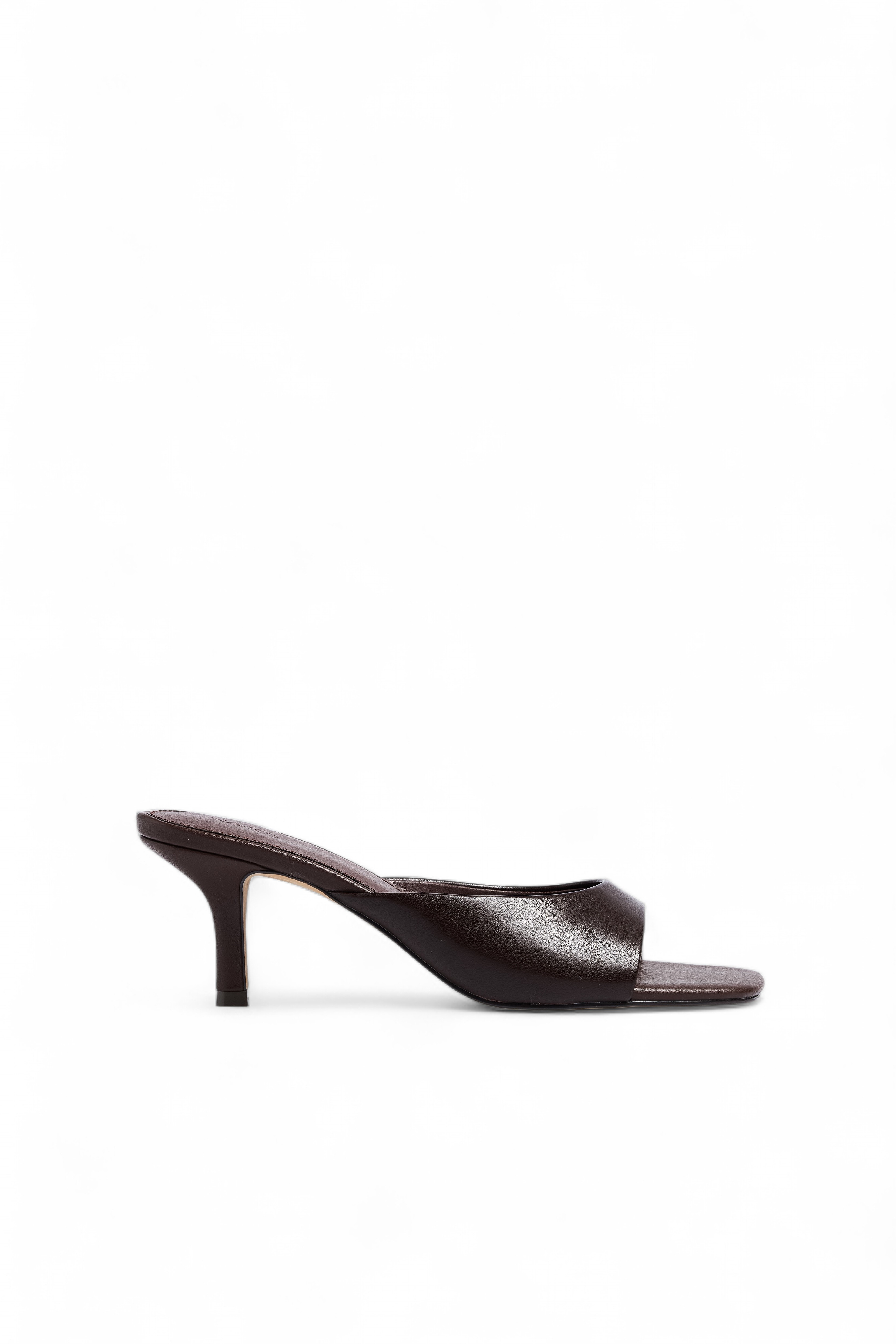 Brown Leather Mules