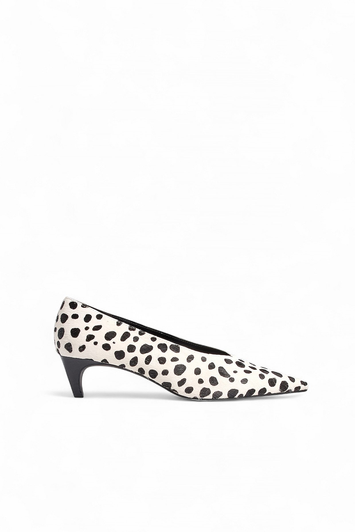Dalmatian Print Leather Pumps