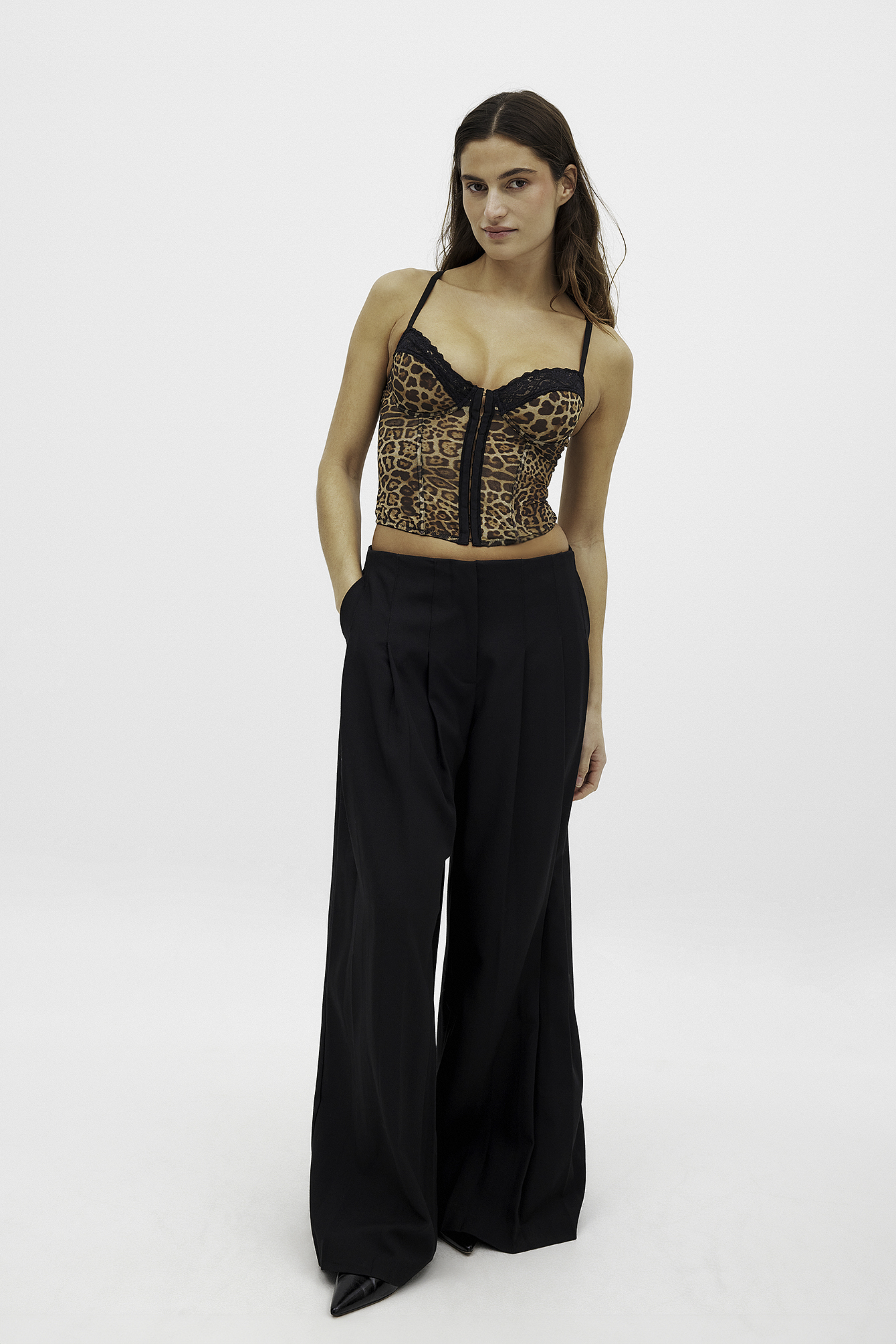NA-KD Leo underwired Corset - Corsets & Bustiers - Leopard - EU 70D - NA-KD / NAKD