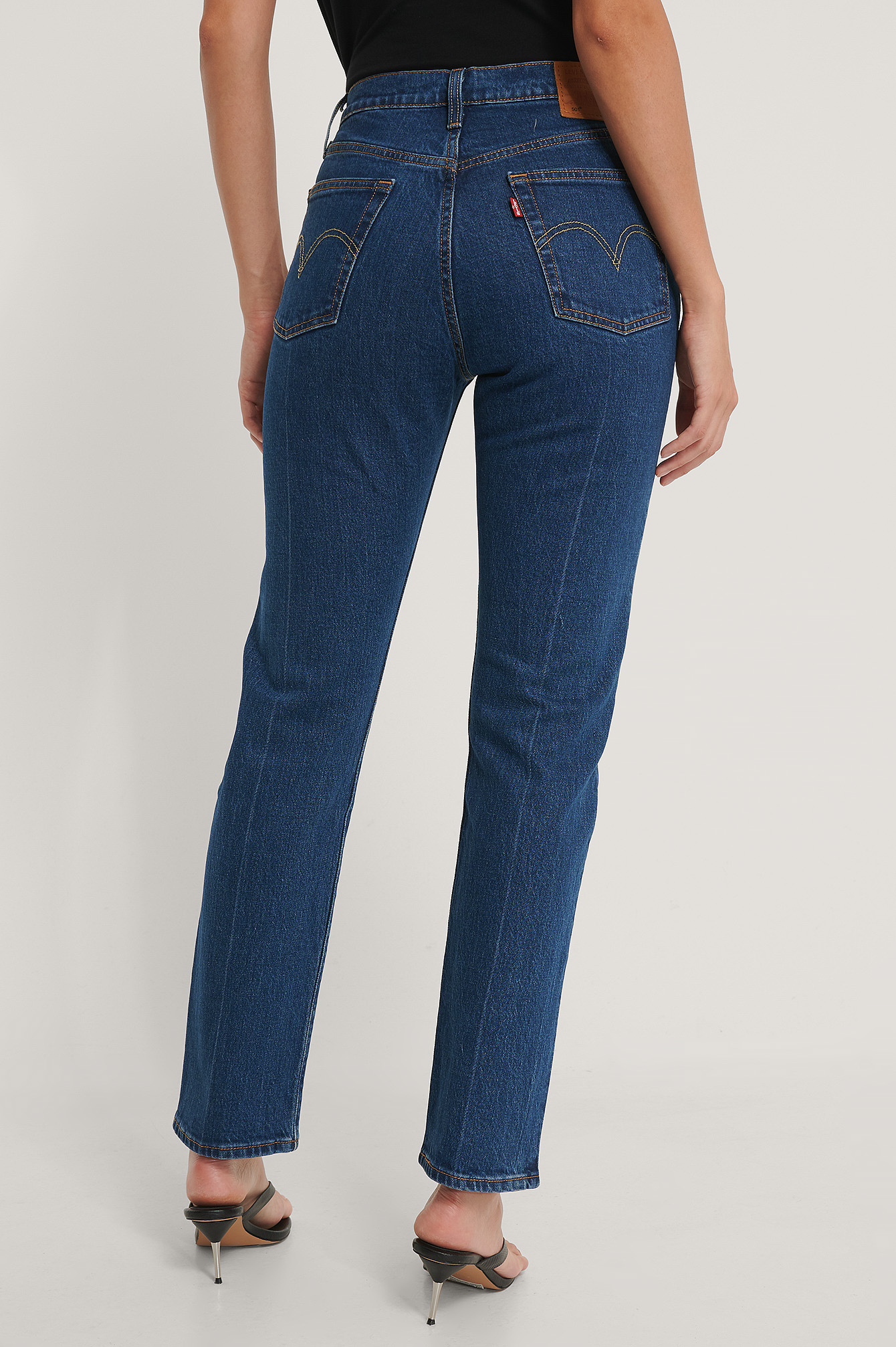 501 Crop Charleston Pressed Blu | na-kd.com