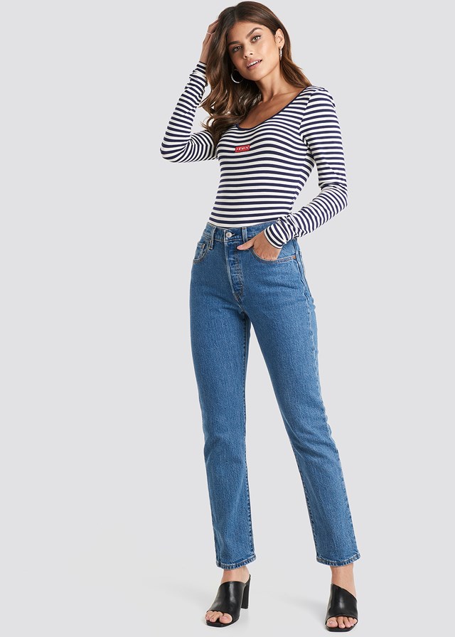 501 Crop Jeans Blue | na-kd.com