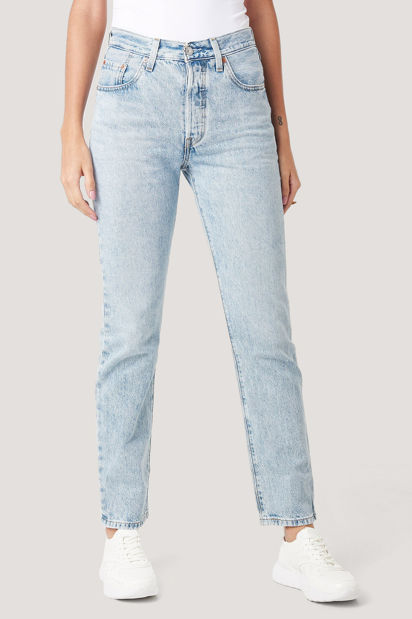 501 Crop Jeans Blau | na-kd.com