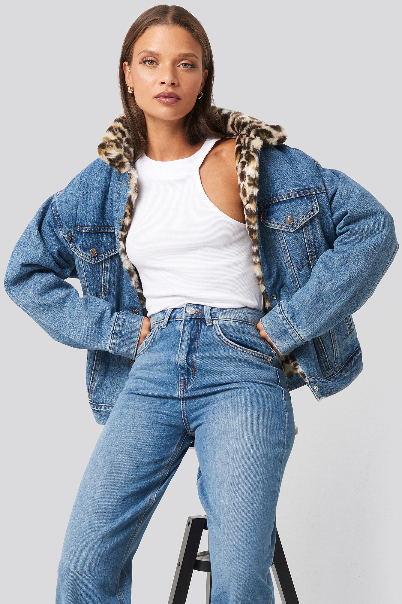 Fur Dad Trucker Jacket Cat Eye