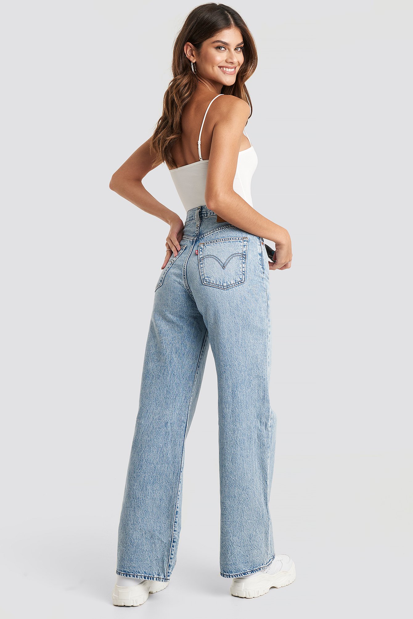levi's ribcage flare jeans