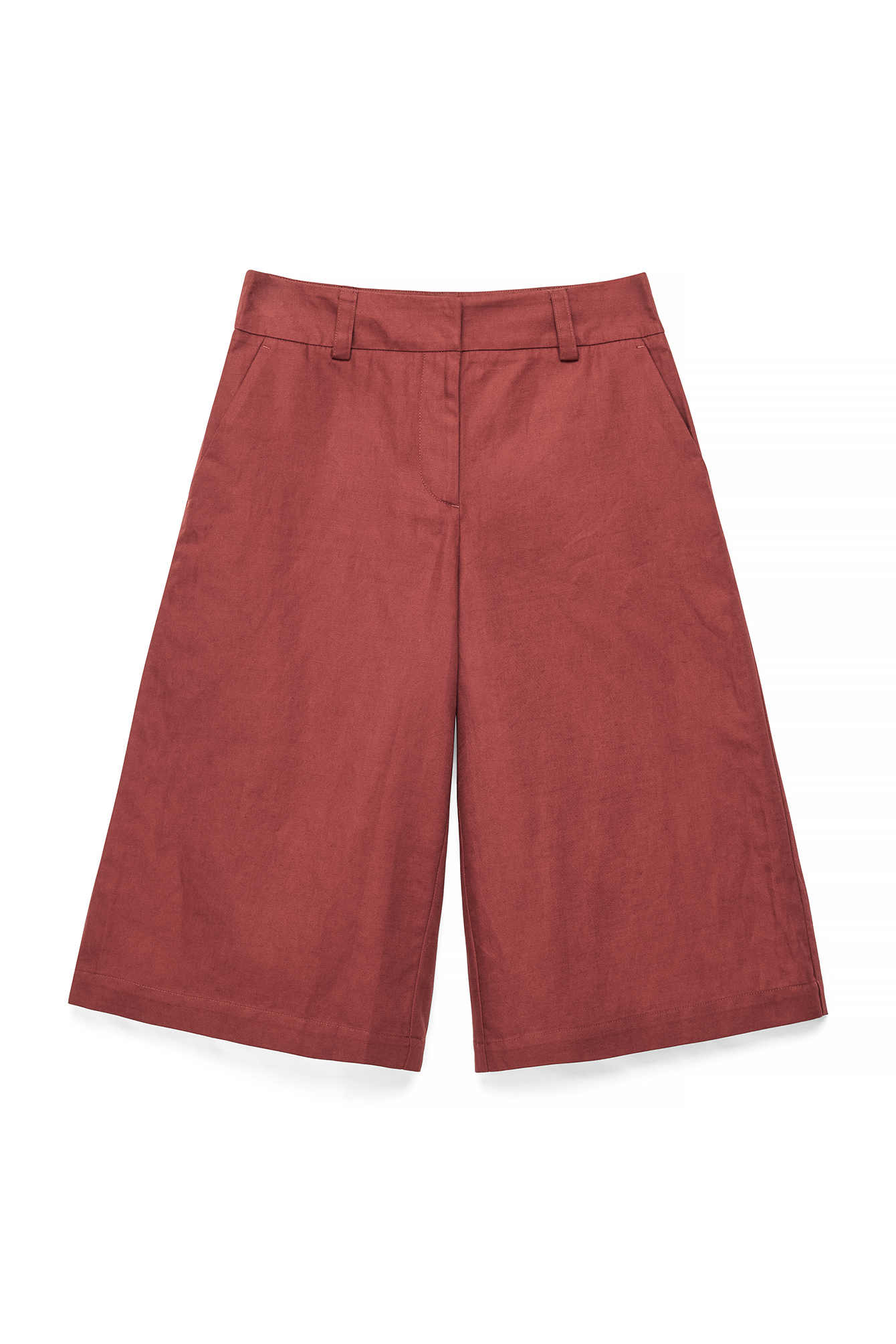 Linen Blend Bermuda Shorts