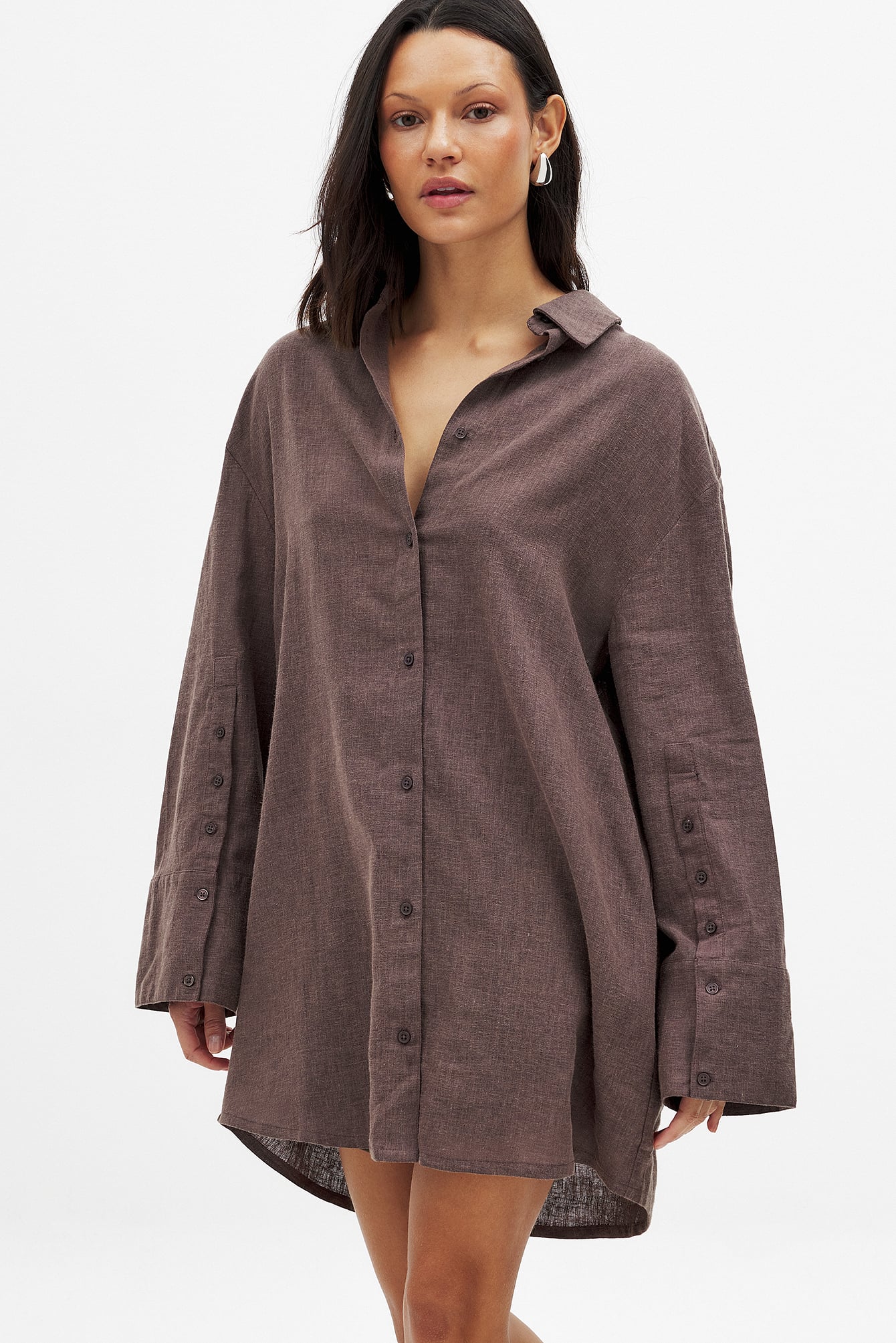 Womens Brown Mini Dresses | NA-KD Womens Brown Mini Dresses | NA-KD