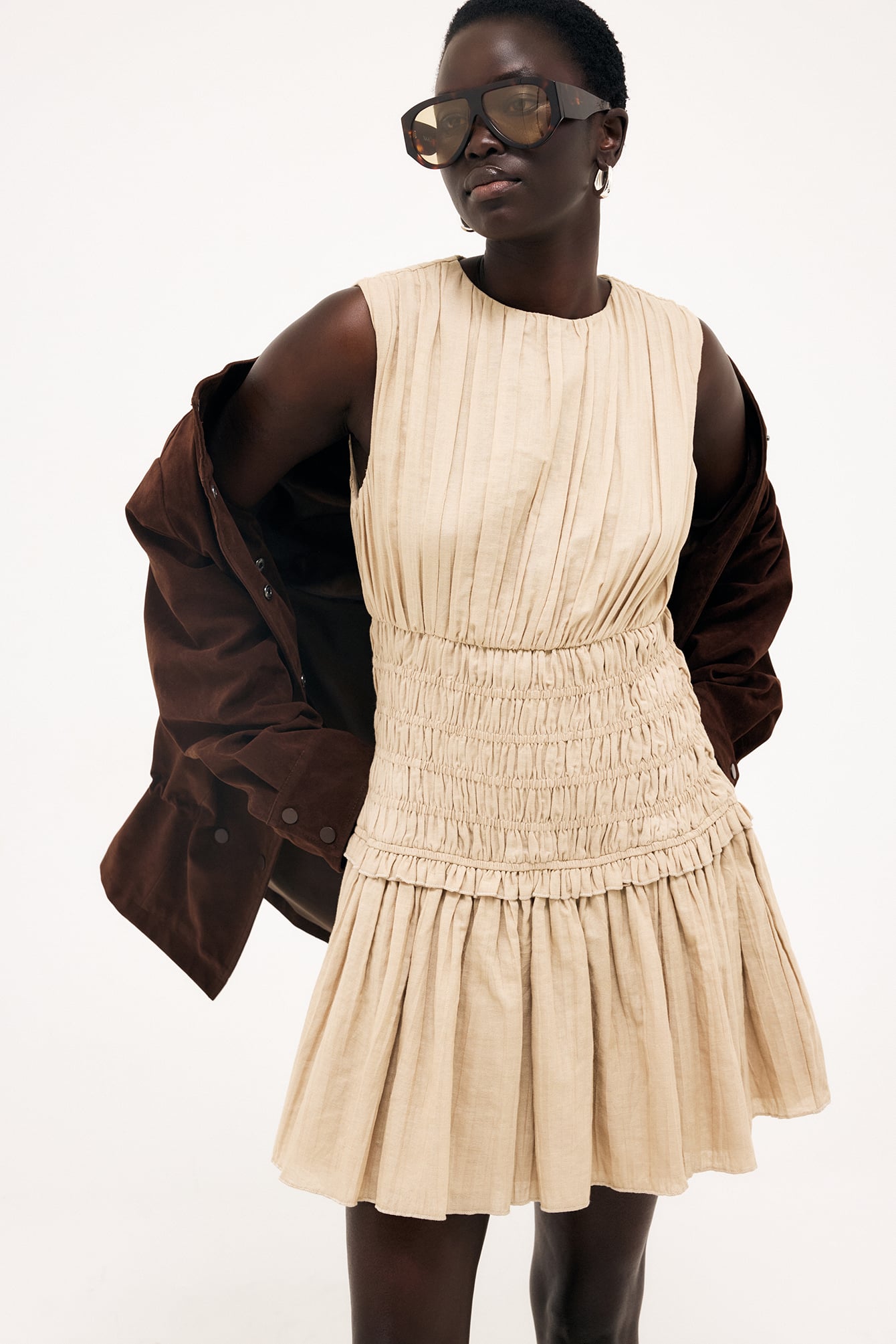 Womens Beige Linen Dresses | NA-KD Womens Beige Linen Dresses | NA-KD