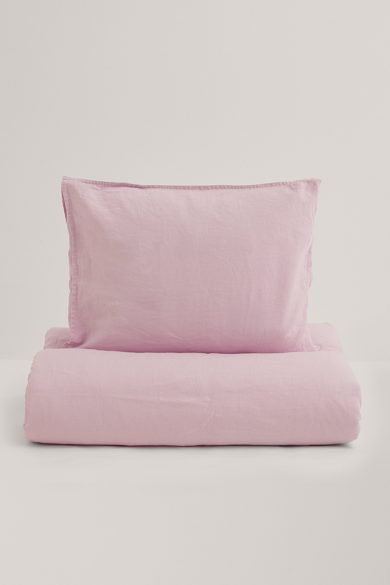 Pastel Purple Funda de almohada de lino