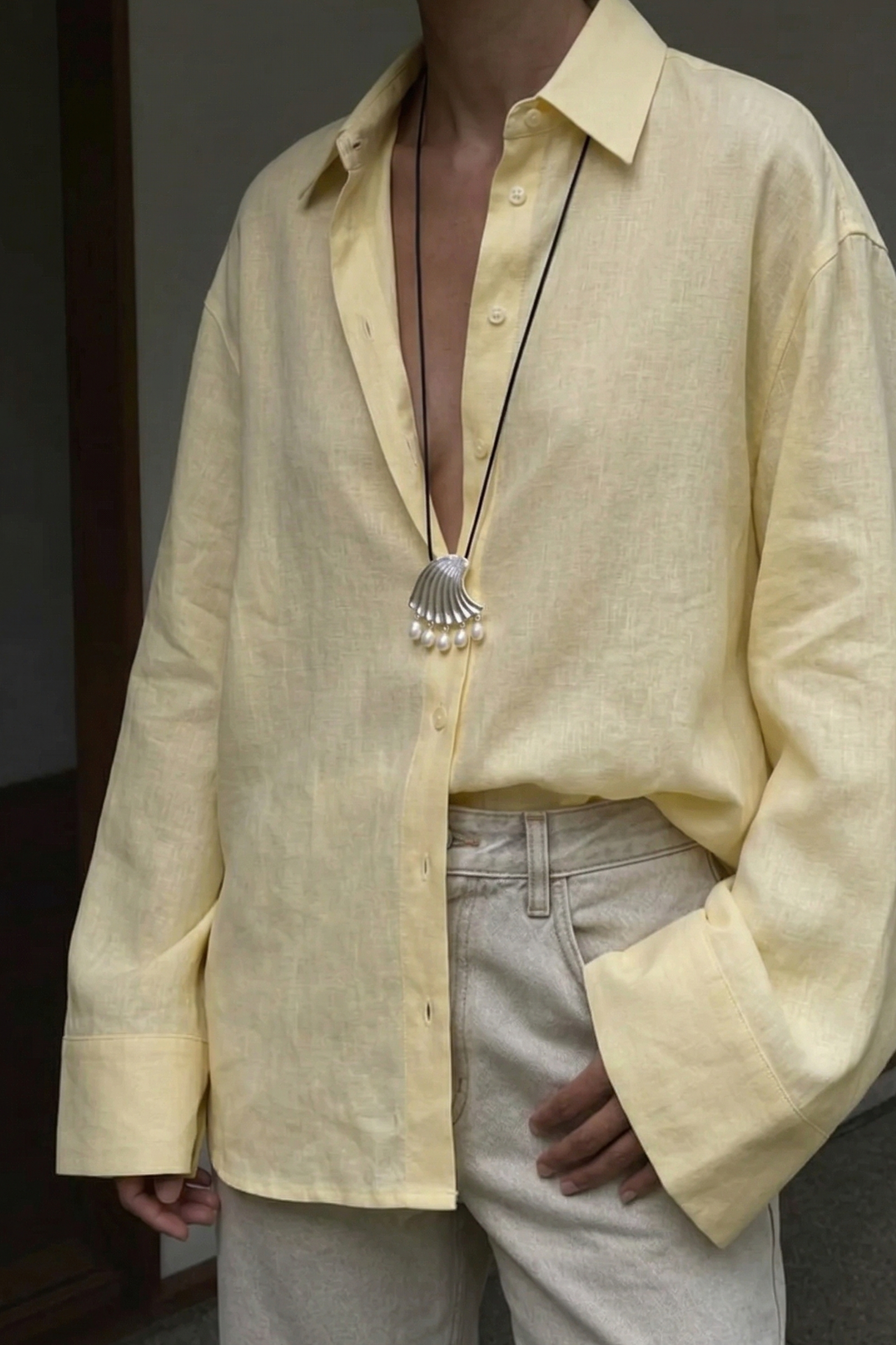 ONLY blouse ecru met parels kopen? | Morgen in huis