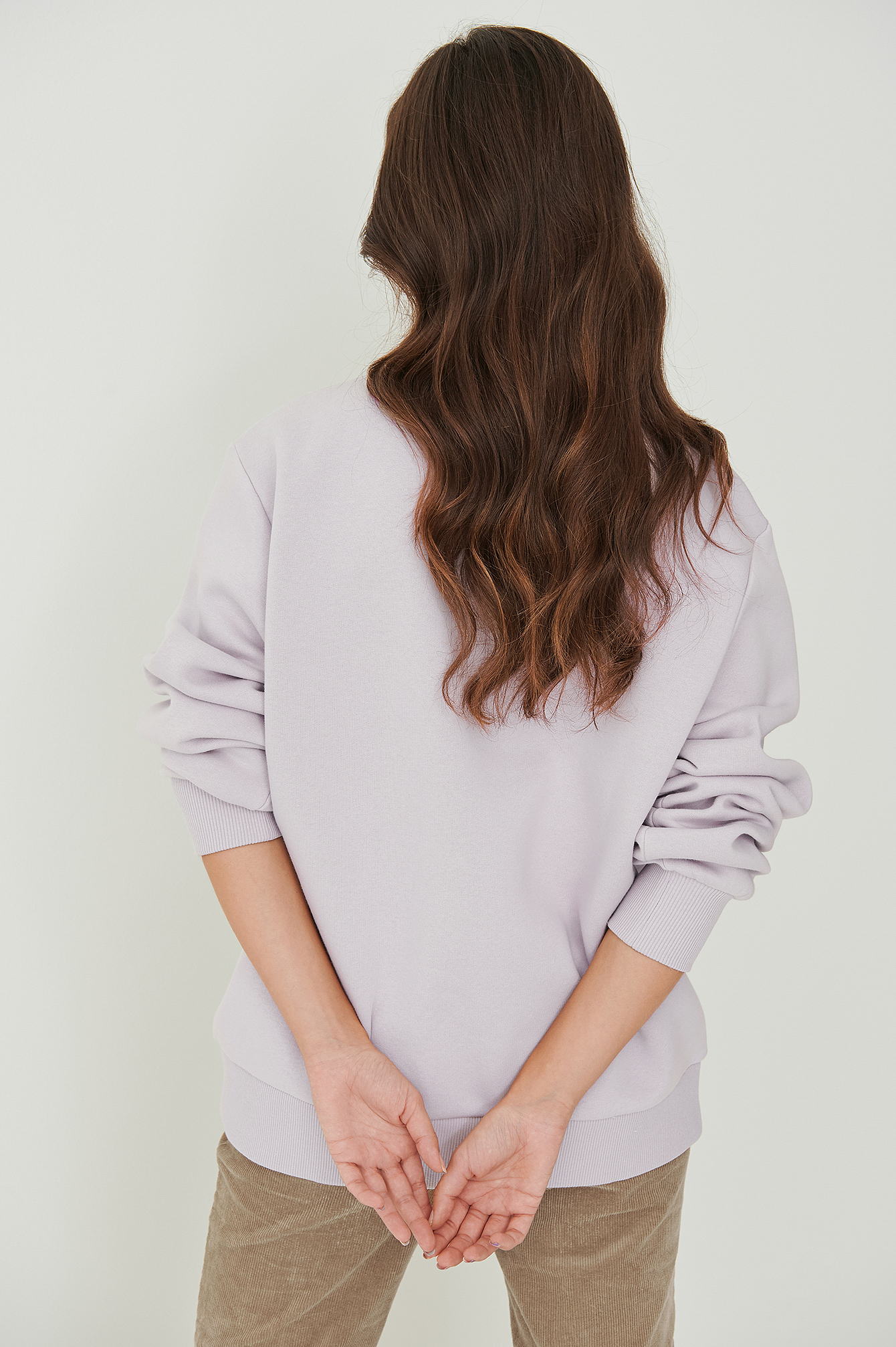 purple oversized sweater