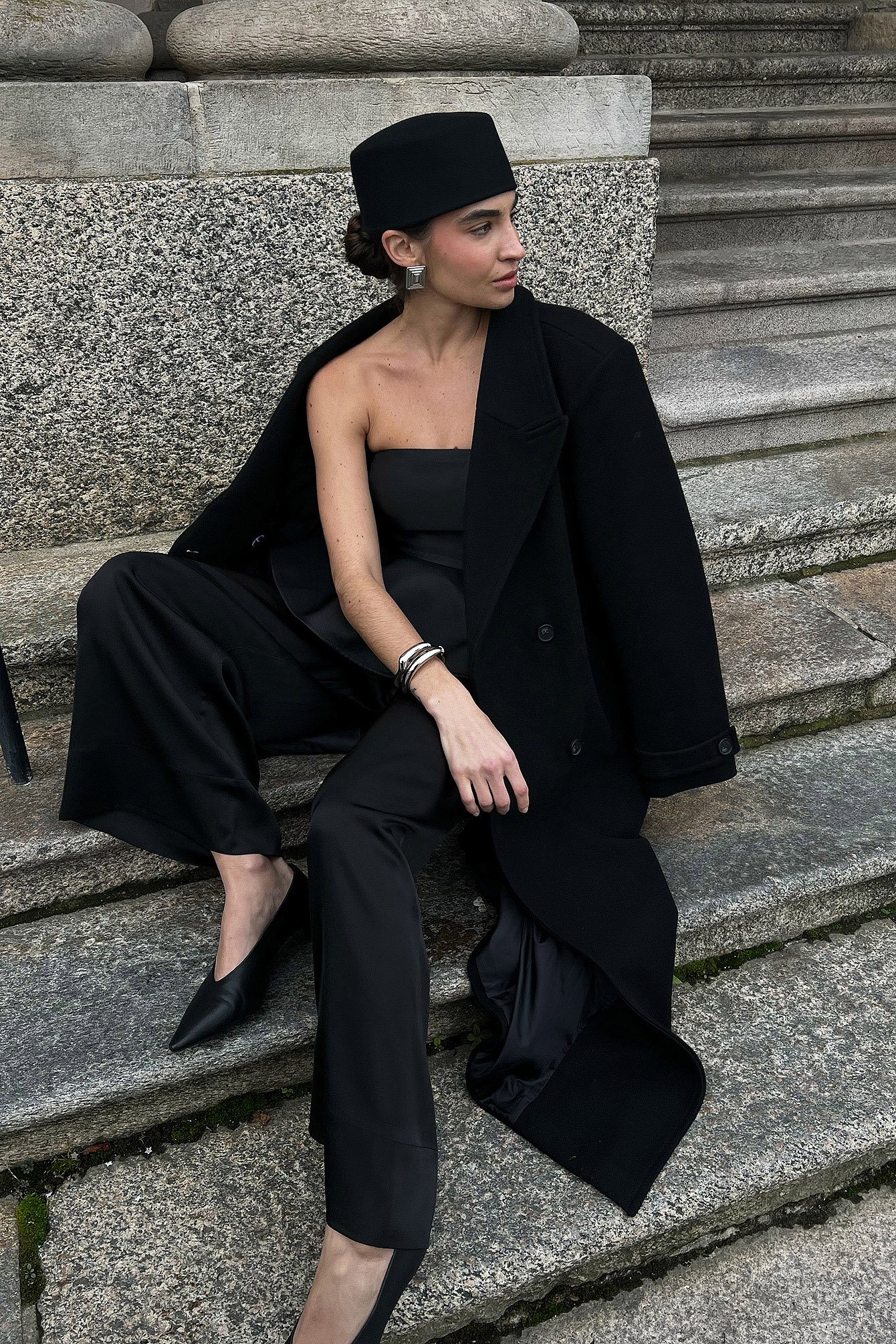 NA-KD Langer Mantel - Mäntel - Schwarz - EU 32 - NA-KD / NAKD