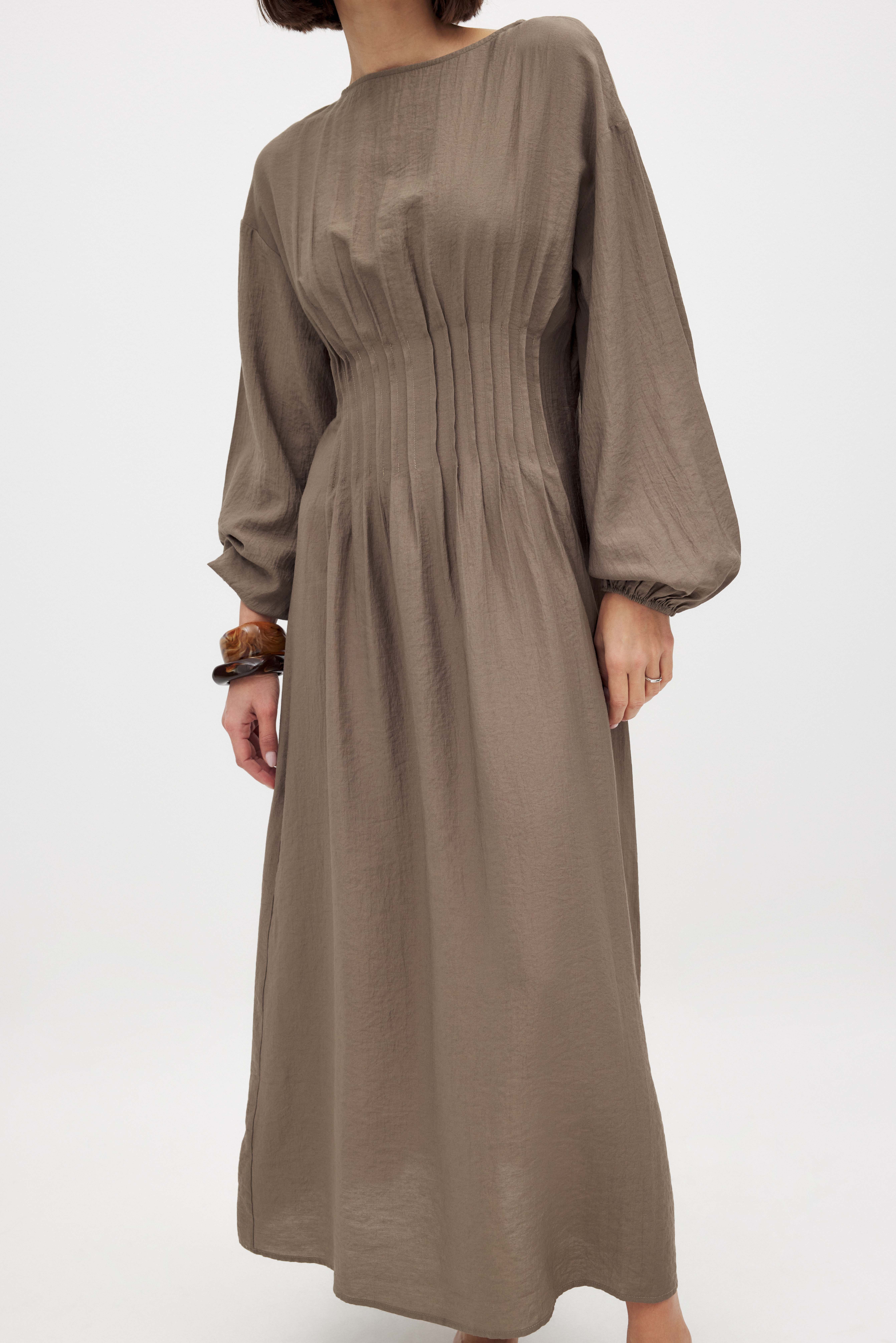 Long Sleeve Maxi Dress Offwhite | NA-KD Long Sleeve Maxi Dress Offwhite | NA-KD