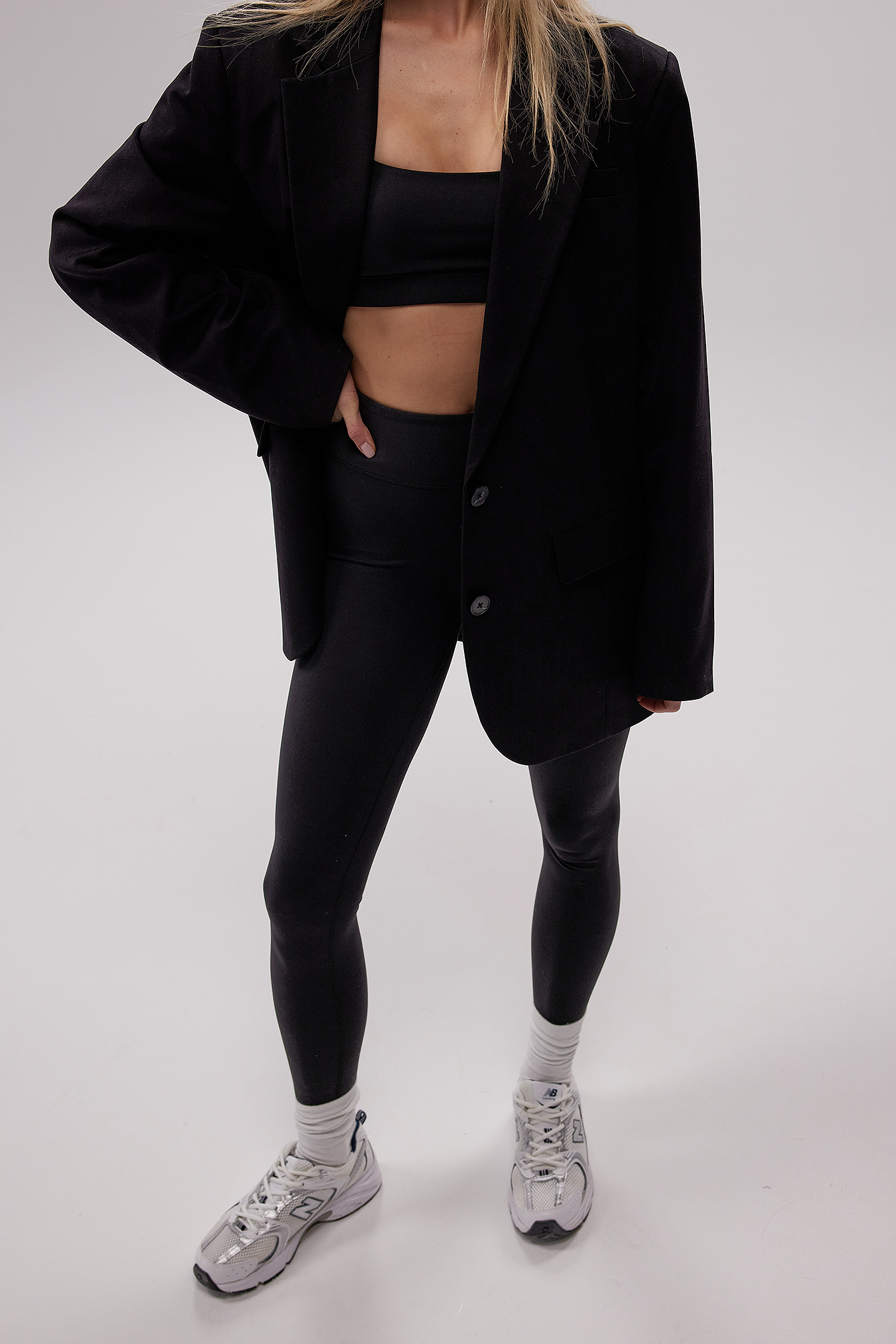 Long Sports Leggings Black | na-kd.com