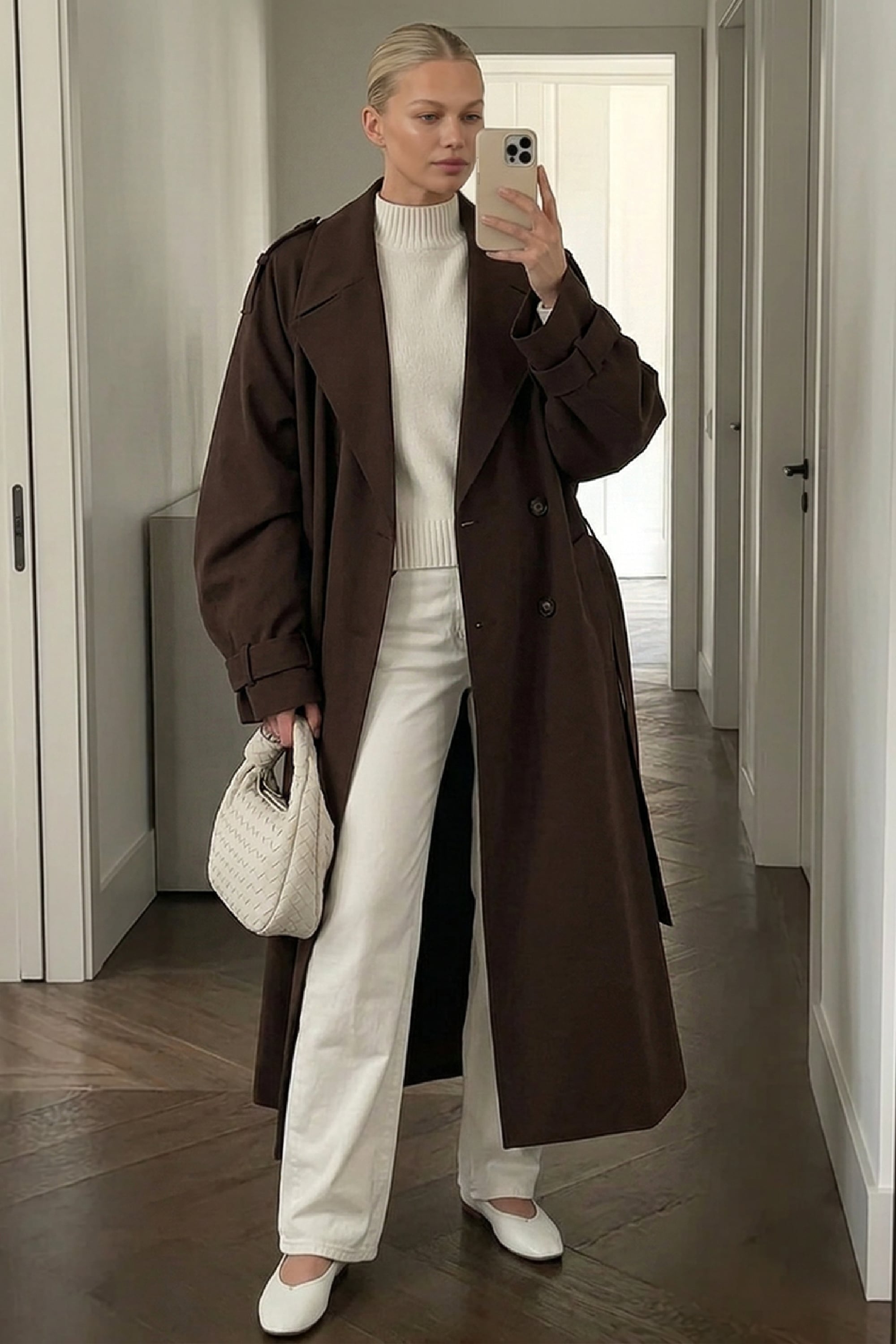 NA-KD Lange trenchjas - Trenchcoats - Bruin - EU 32 - NA-KD / NAKD