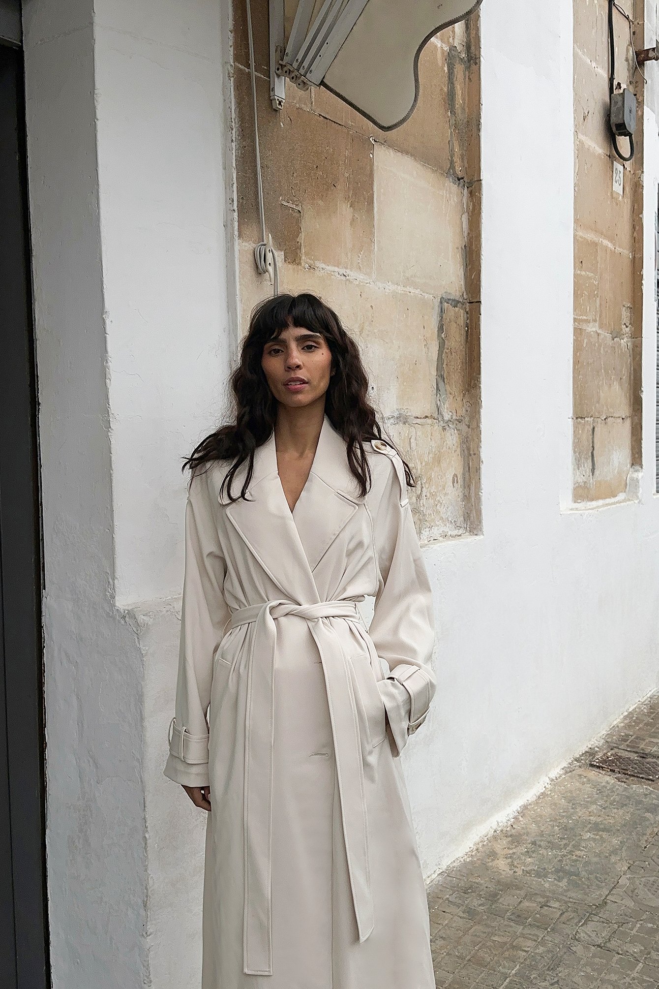 Long Trenchcoat Beige NA-KD