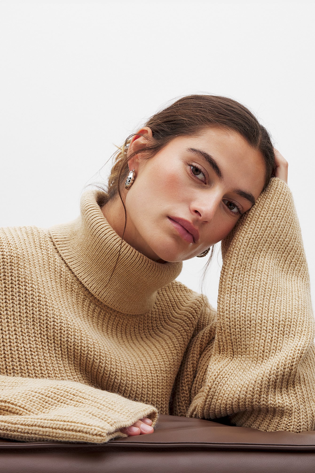 Womens Beige Turtlenecks | NA-KD