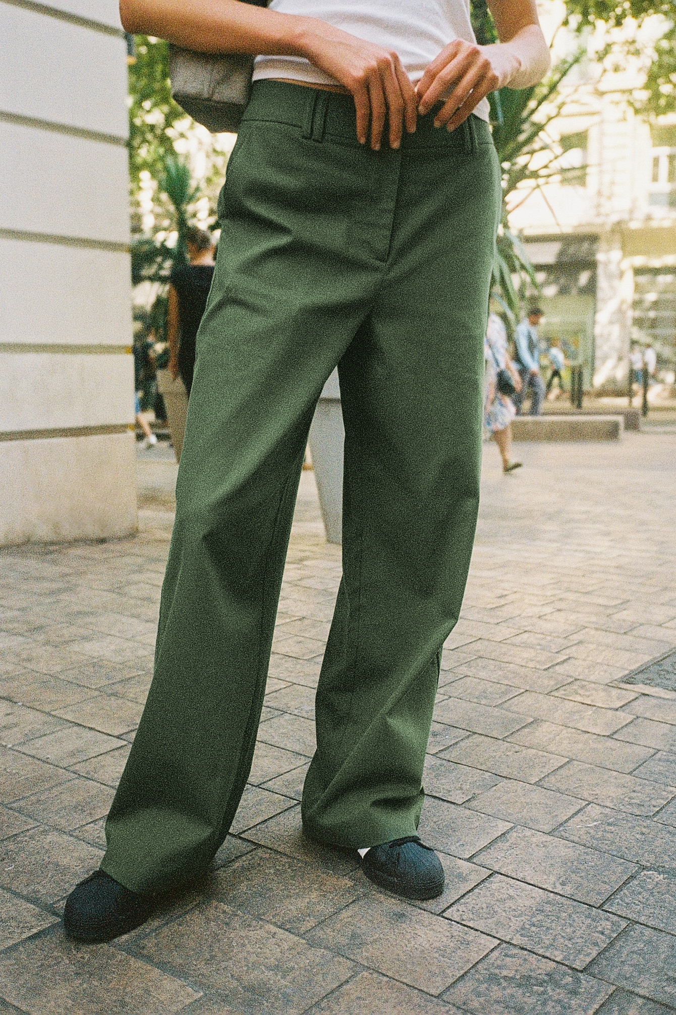 Green 42                  EU WOMEN FASHION Trousers Chino trouser Straight discount 77% Cortefiel Chino trouser 