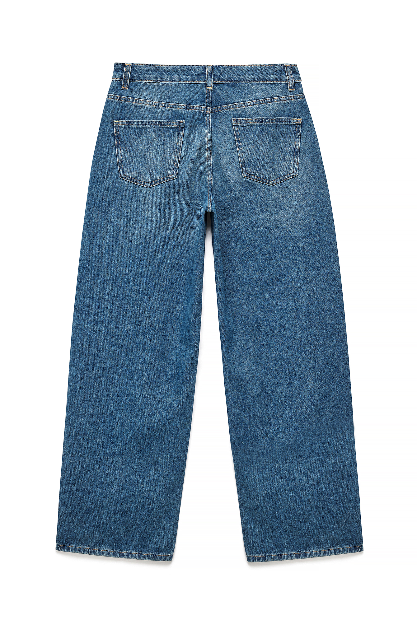 High Waist Extra Wide Leg Denim Blue | NA-KD