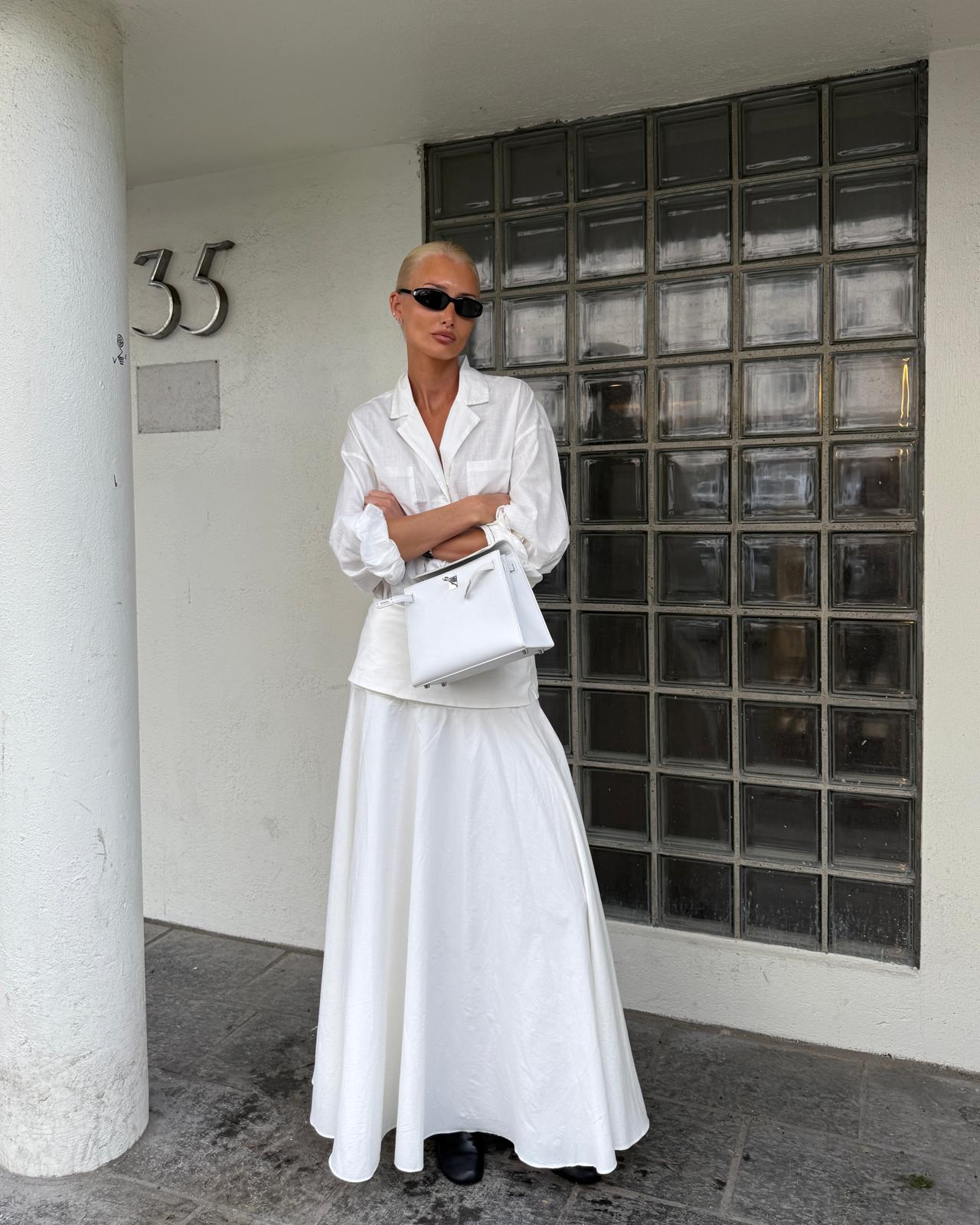 Offwhite Maxi Skirt