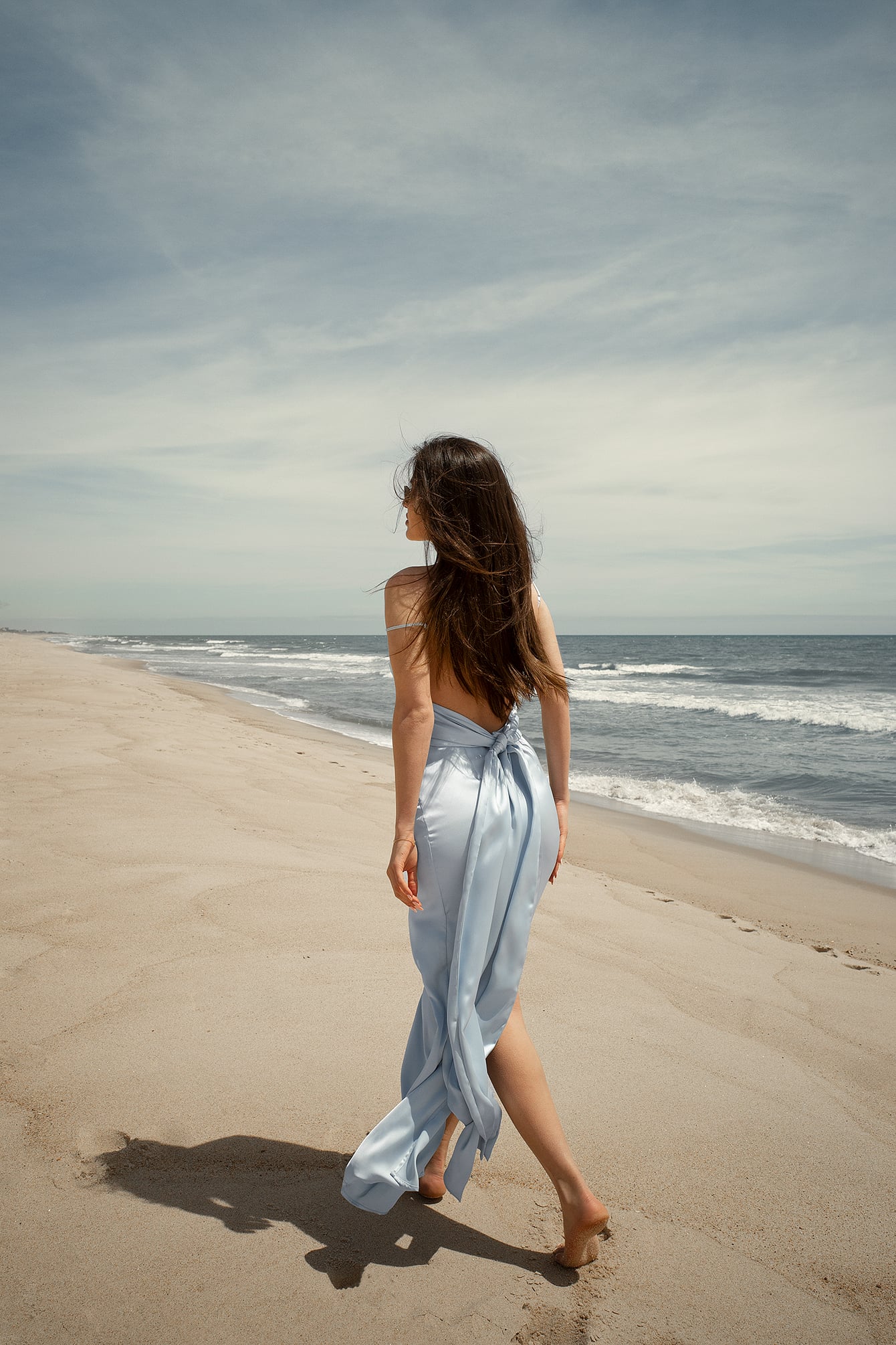 Low Back Satin Maxi Dress Blue | NA-KD Low Back Satin Maxi Dress Blue | NA-KD