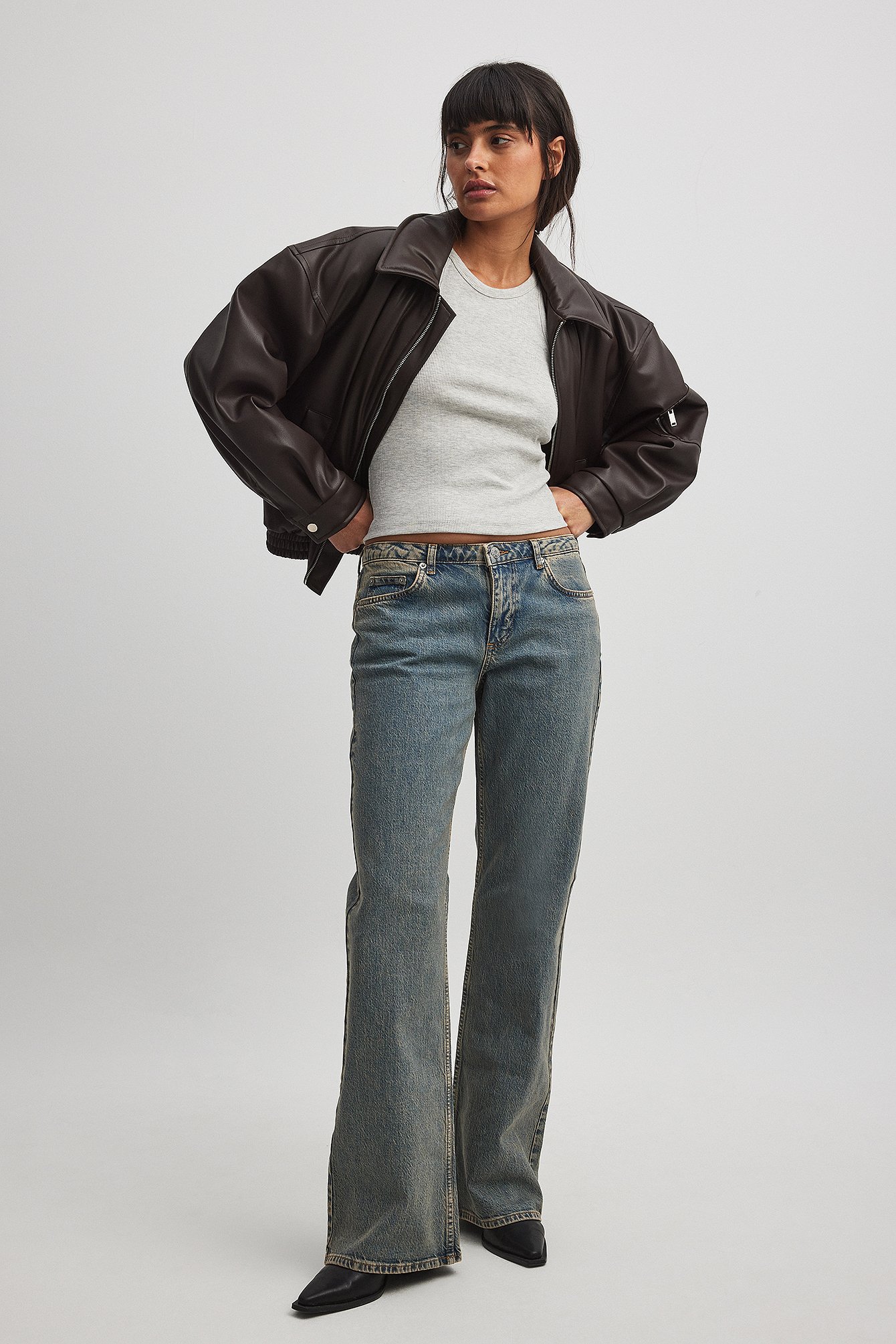 Low Waist Jeans Blue NA-KD