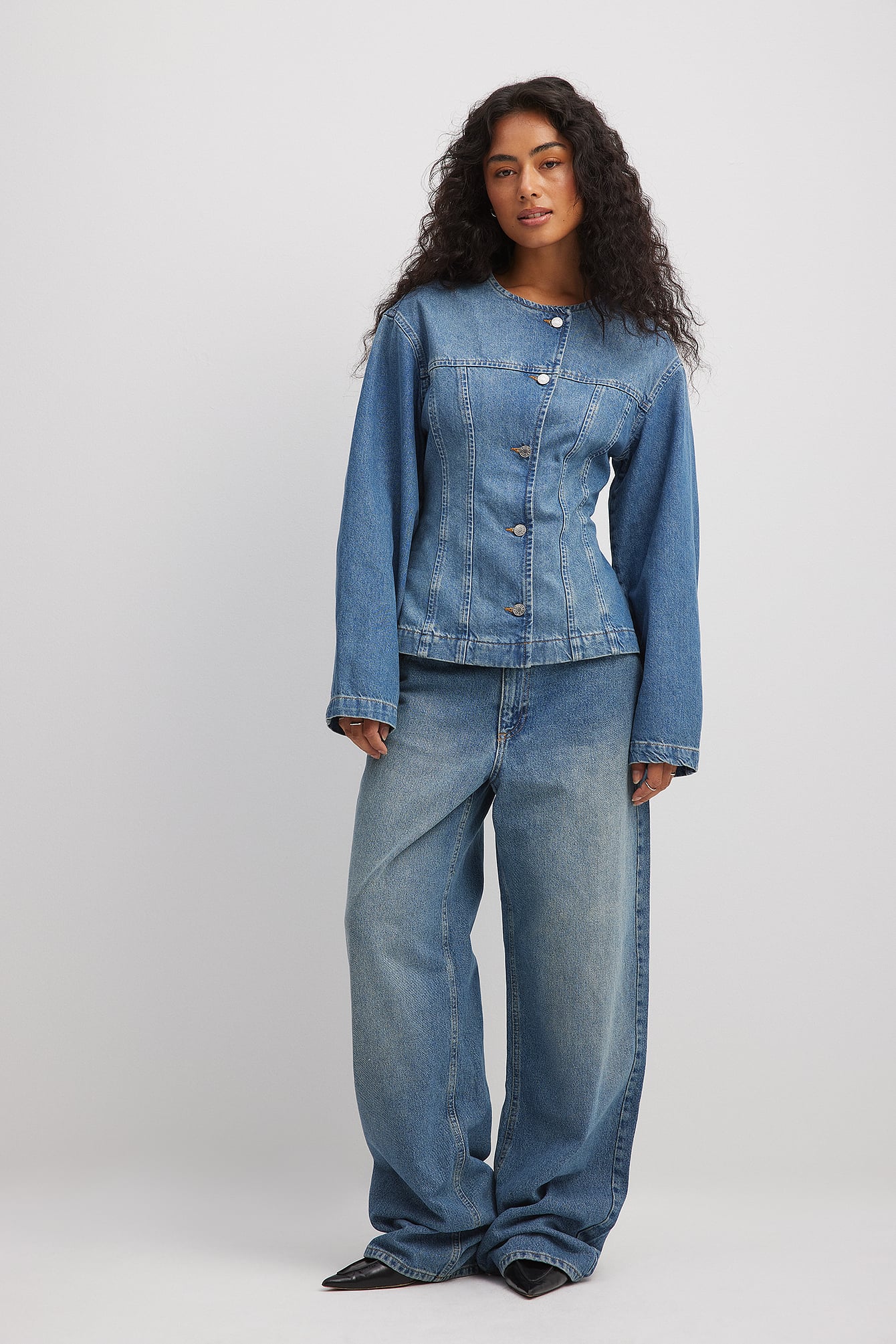 Low waist loose jeans