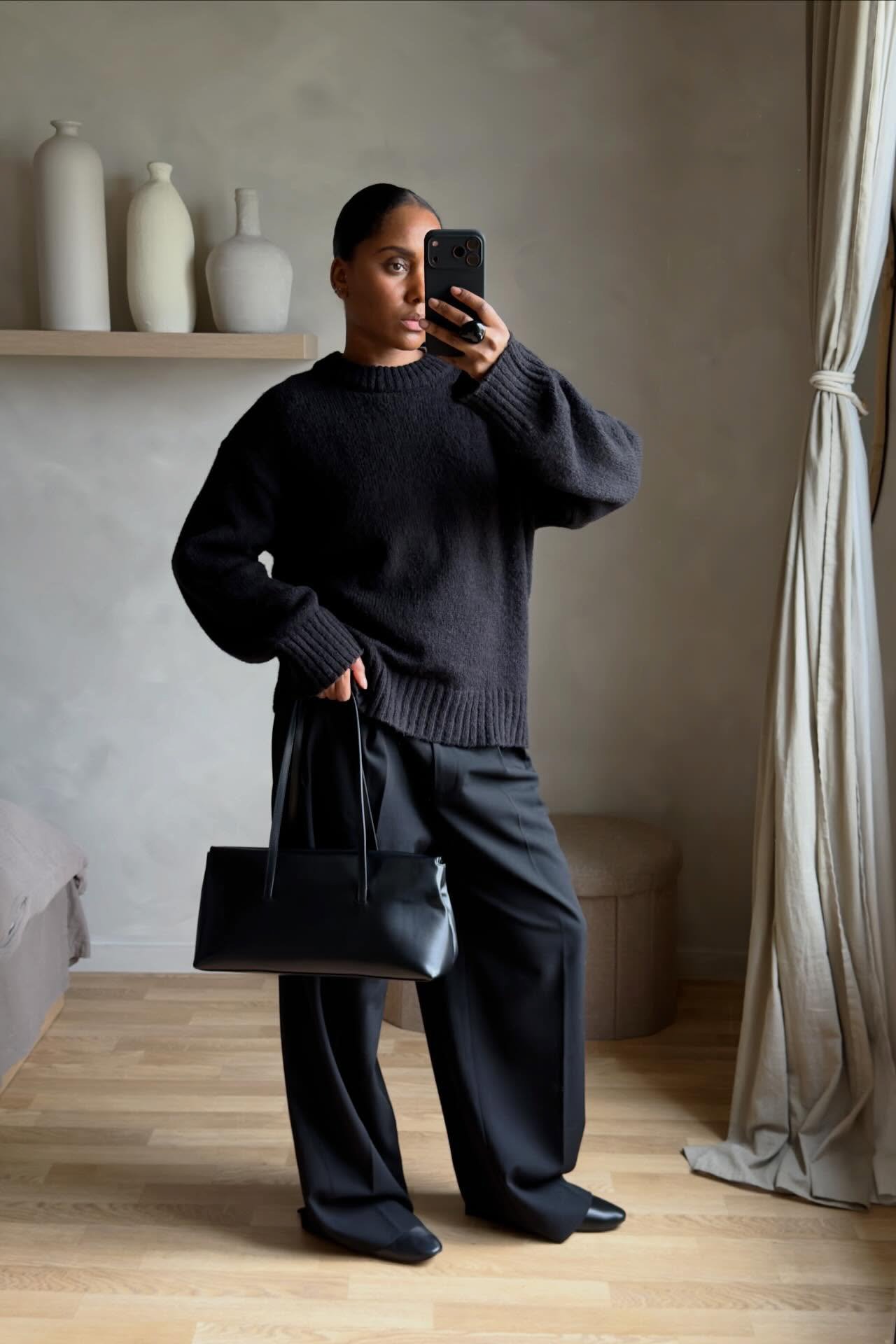 Knitted Trousers Grey | NA-KD